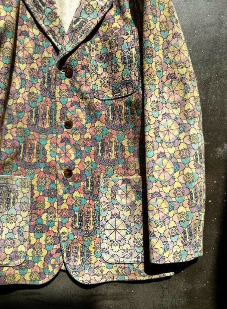 Comme des Garcons 2001AW Runway Horsehide Leather Blazer (Psychedelic Era) Size 42L - 5 Thumbnail
