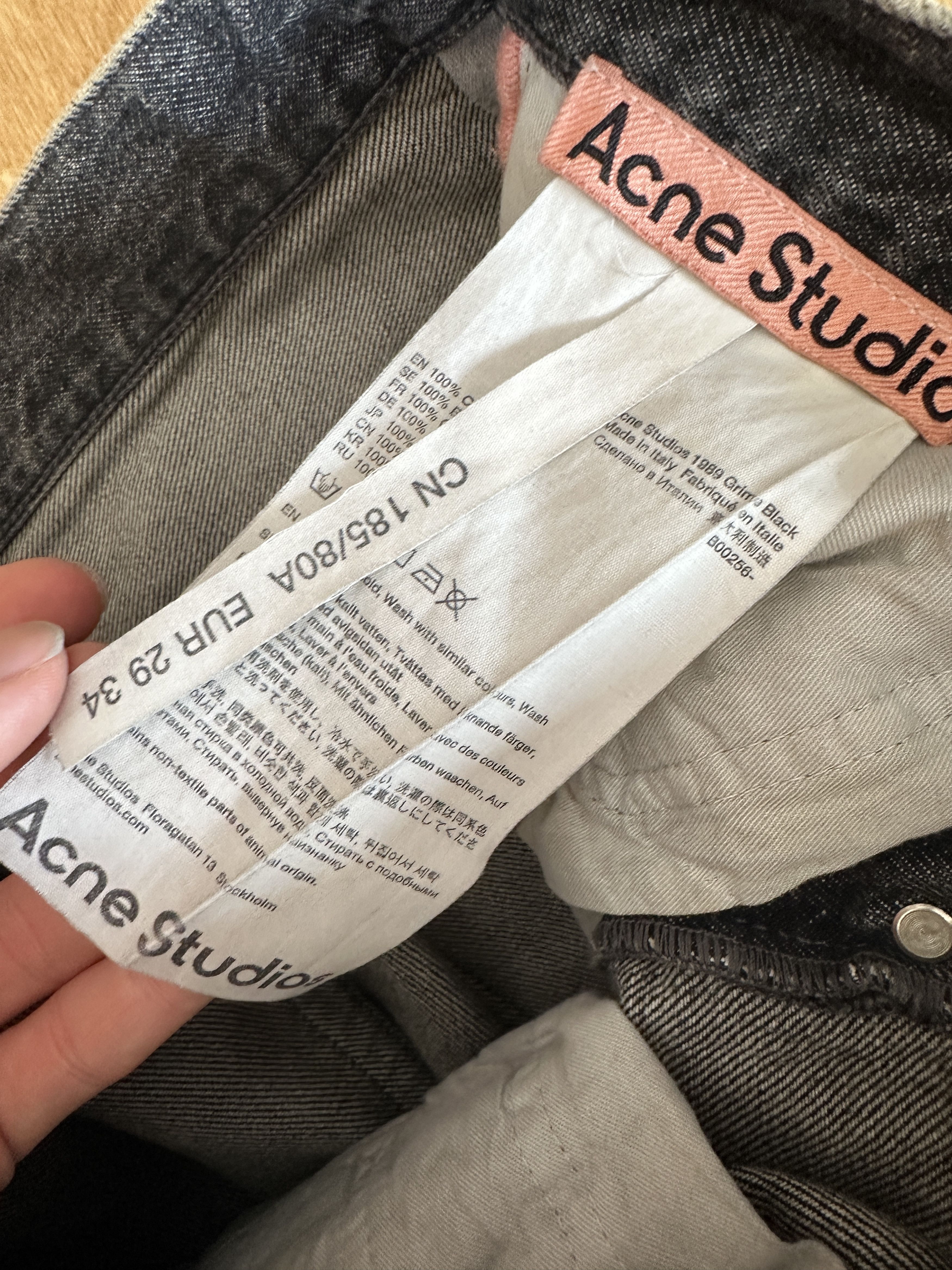 Acne Studios Acne Studios 1989 Wide Leg Baggy Jeans Size US 32 / EU 48 - 6 Thumbnail
