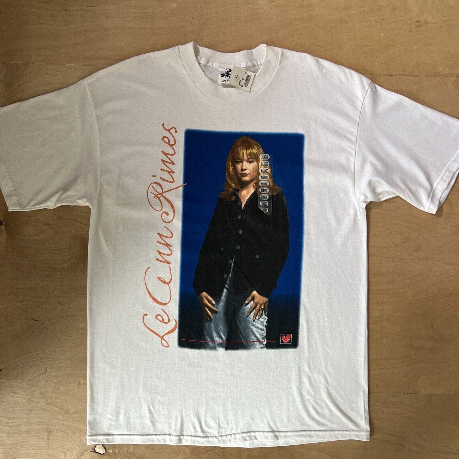 Vintage Vintage Leann Rimes Shirt XL White 90s Country Music Tour | Grailed