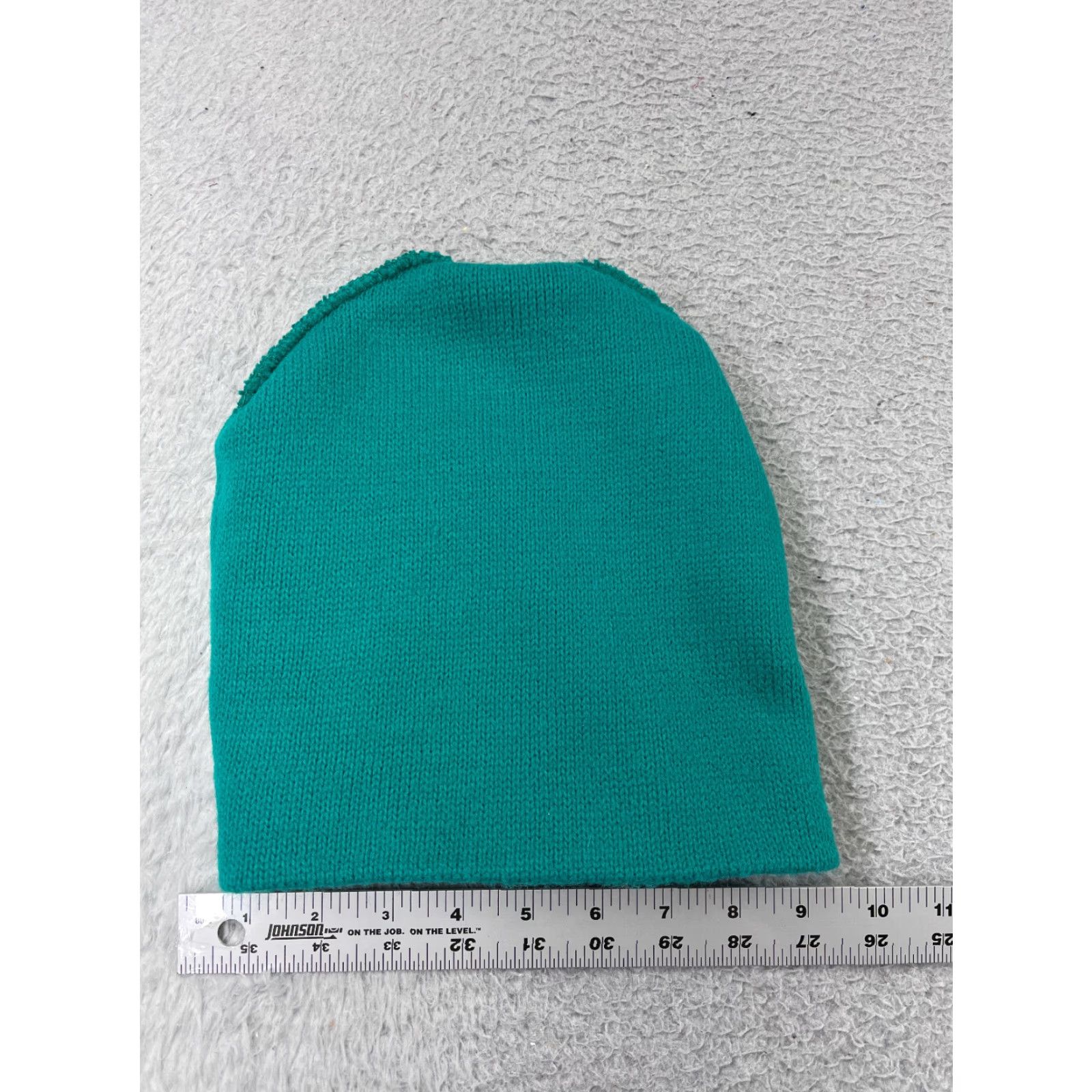 Vintage Acrylic Knit Beanie Hat Adult One Size Teal Ski Winter Casual Mens Size ONE SIZE - 4 Thumbnail