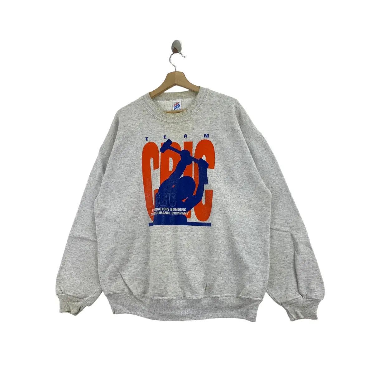Vintage Vtg 90’ TEAM CBIC Contractor Bonding Insurance Sweatshirt Size XL / US 12-14 / IT 48-50 - 4 Thumbnail