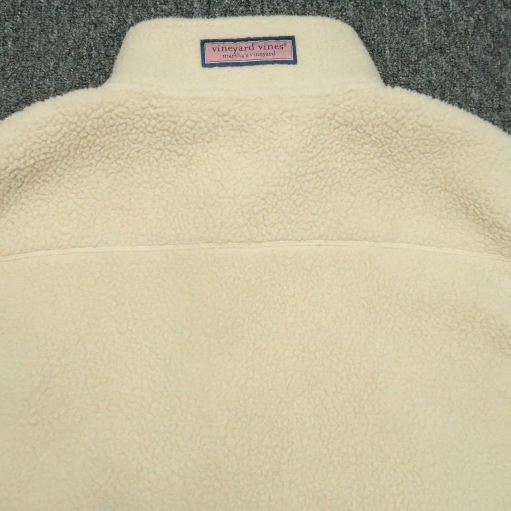 Vineyard Vines Vineyard Vines Vest Mens 2XL Beige Full Zip Pockets Zip Mid-Length Knit Fleece Winter Fall Spring Casual Travel Workwear 2XB Mens Size US XXL / EU 58 / 5 - 6 Thumbnail