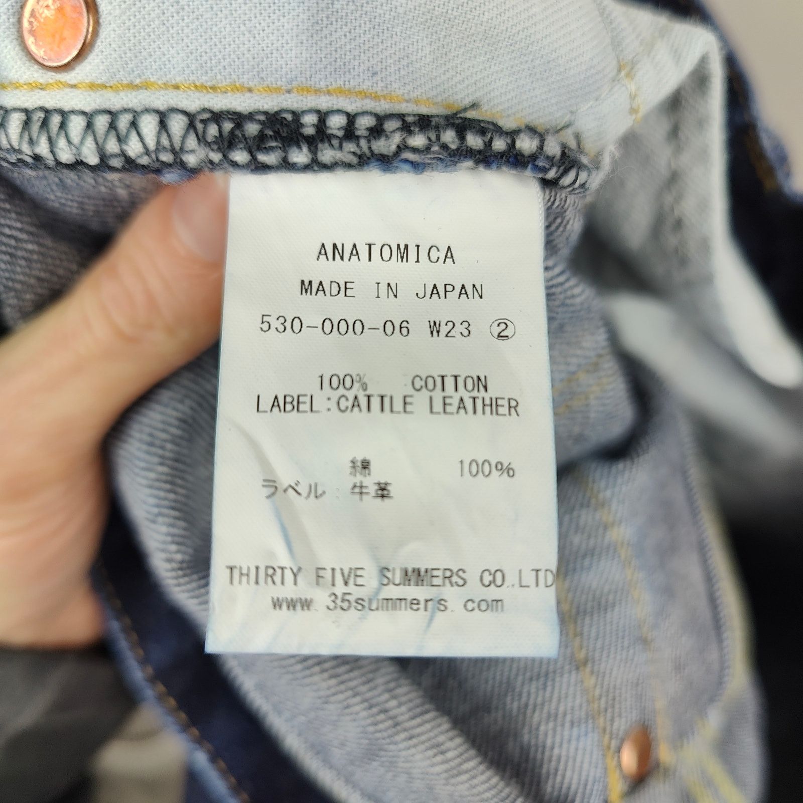 Other Anatomica Paris Jean Shorts Mens 34 Indigo Raw Denim Size US 34 / EU 50 - 7 Thumbnail