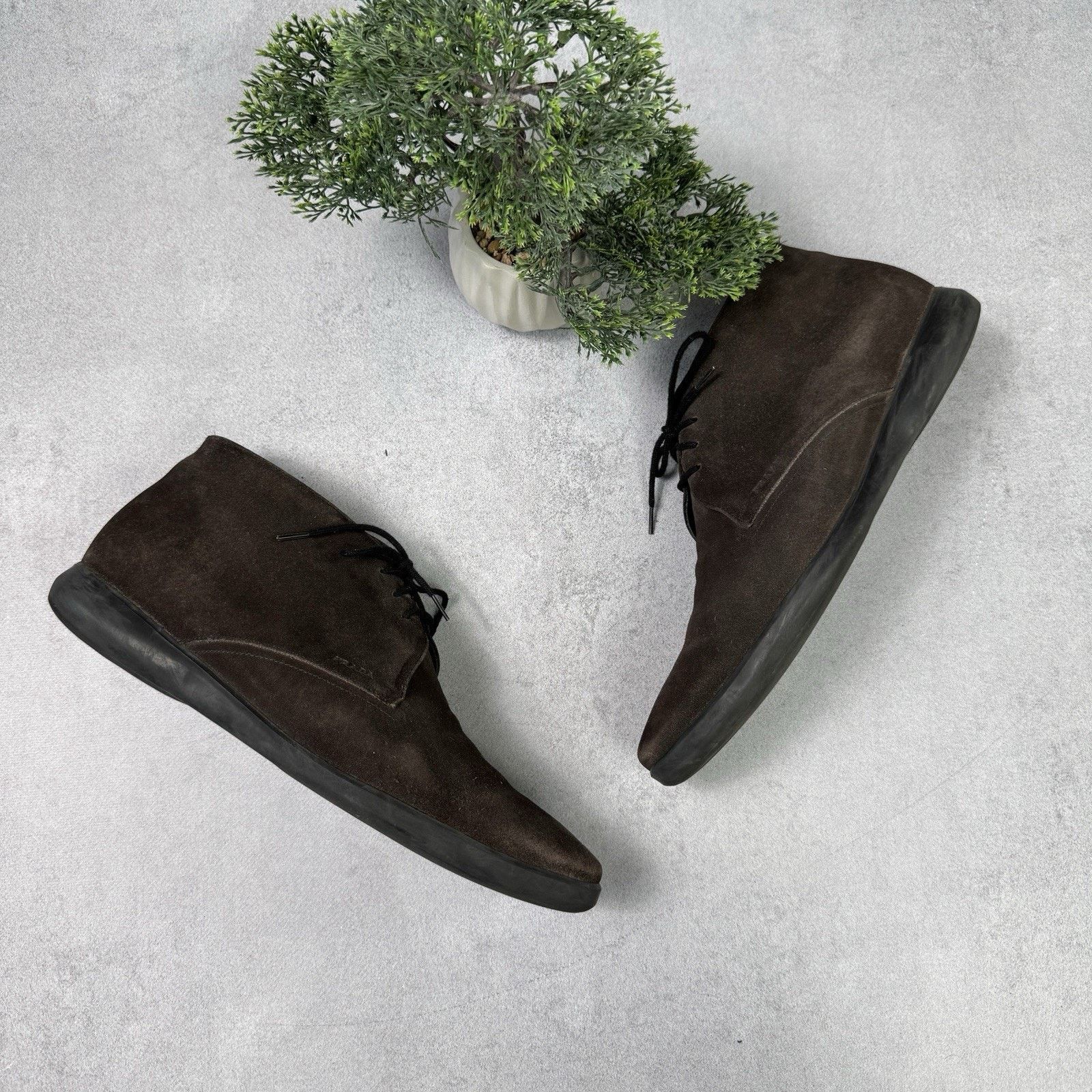 Prada Prada Men Chukka Boot Brown Suede Size US 9 Size US 9 / EU 42 - 2 Thumbnail