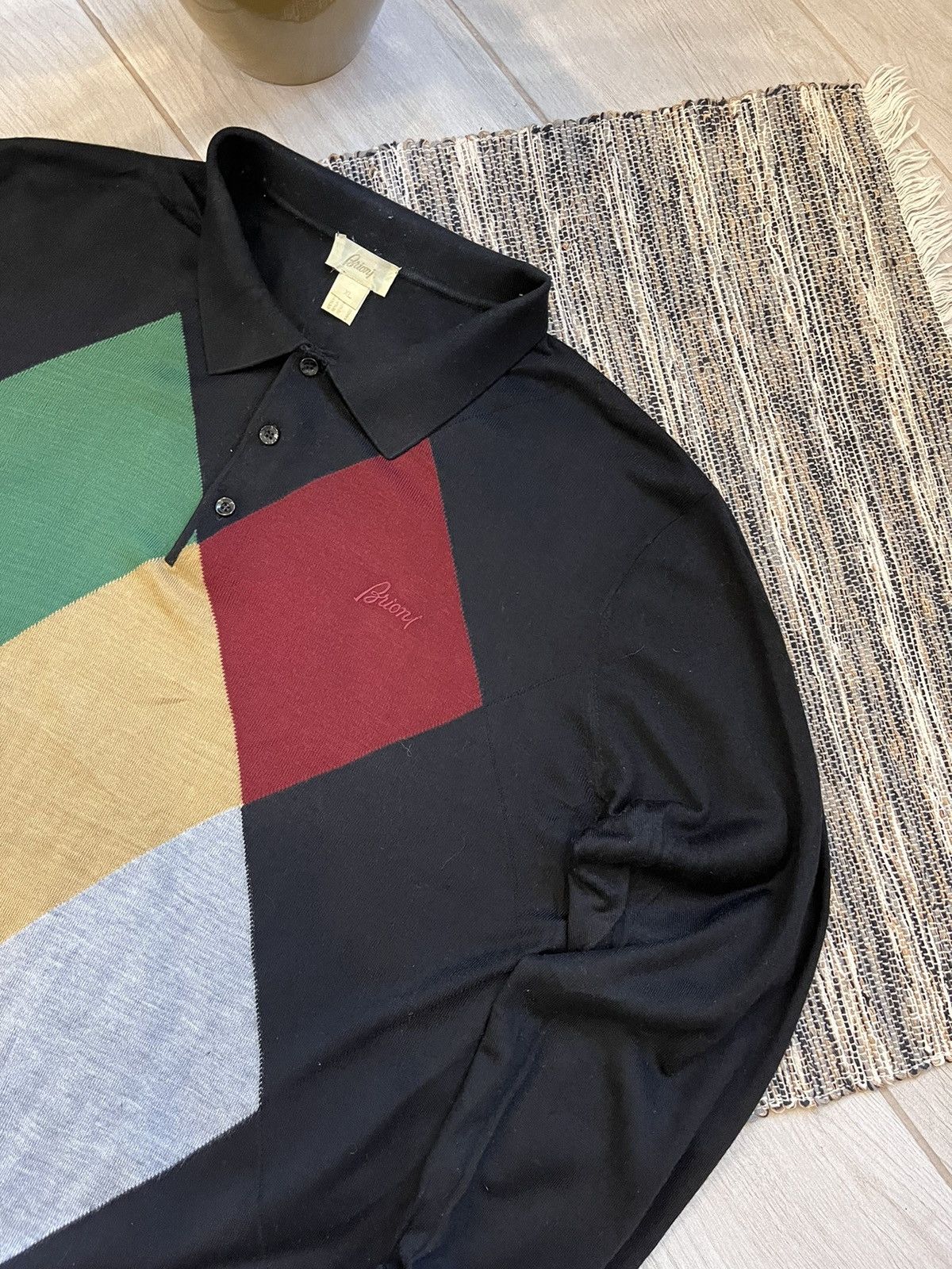 Brioni × Vintage Vintage Brioni polo longsleeve luxury minimalistic Size US XL / EU 56 / 4 - 4 Thumbnail