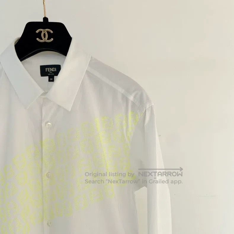Fendi Fendi Logo Embroidered Shirt Size XS / US 0-2 / IT 36-38 - 3 Thumbnail