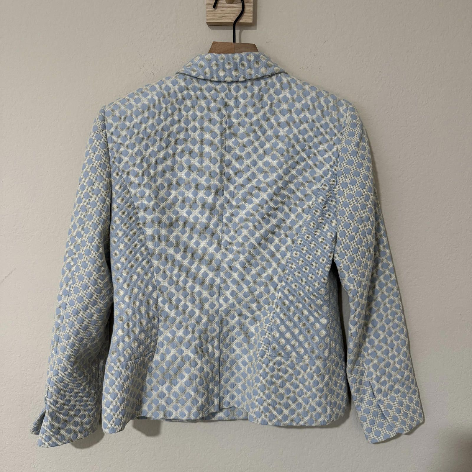 Brooks Brothers Brooks Brothers Jacket Women's 8P Blue Jacquard Size M / US 6-8 / IT 42-44 - 5 Thumbnail