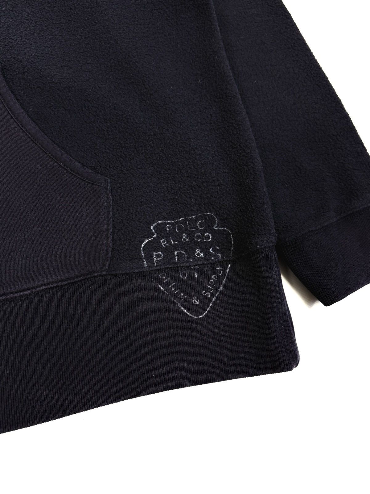 Denim & Supply Ralph Lauren Vintage Ralph Lauren Towel Fleece Logo Boxy Hoodie Size US XL / EU 56 / 4 - 10 Thumbnail