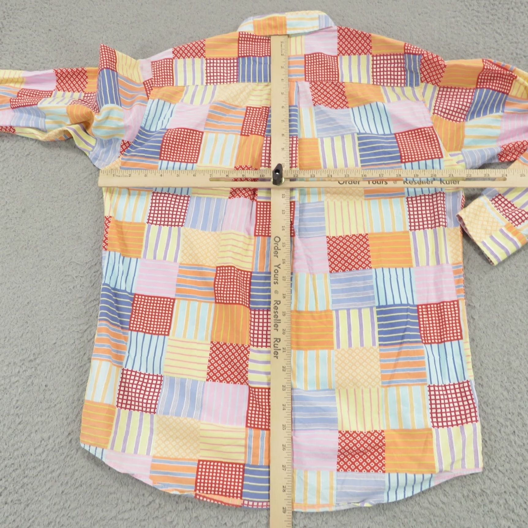 J.Crew VINTAGE J.CREW Shirt Mens Small Oarsman Patchwork Plaid Geometric Preppy Button 90s Size US S / EU 44-46 / 1 - 7 Thumbnail