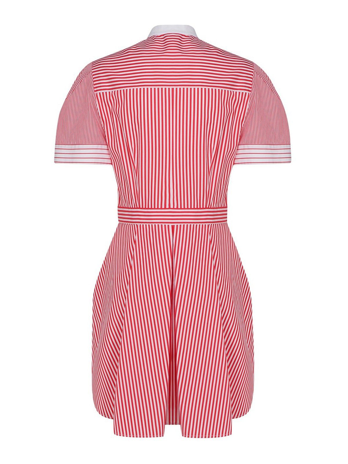 Alexander McQueen o1y0325 Striped Shirt in Red & White Size S / US 4 / IT 40 - 2 Thumbnail