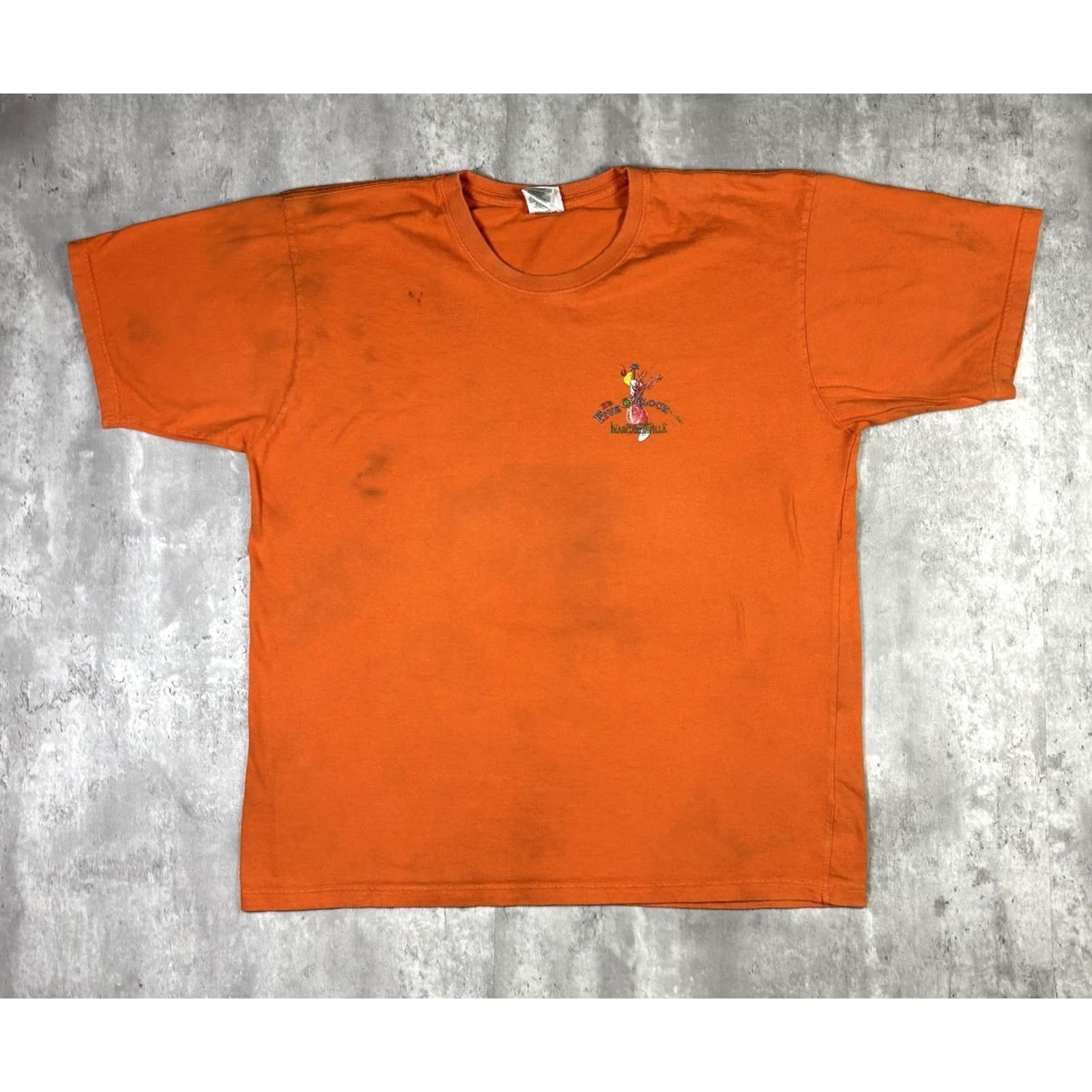 Vintage VINTAGE Margaritaville T Shirt Adult XL Orange 90s Beach Crew Neck Short Sleeve Cotton Men Mens Size US XL / EU 56 / 4 - 2 Thumbnail