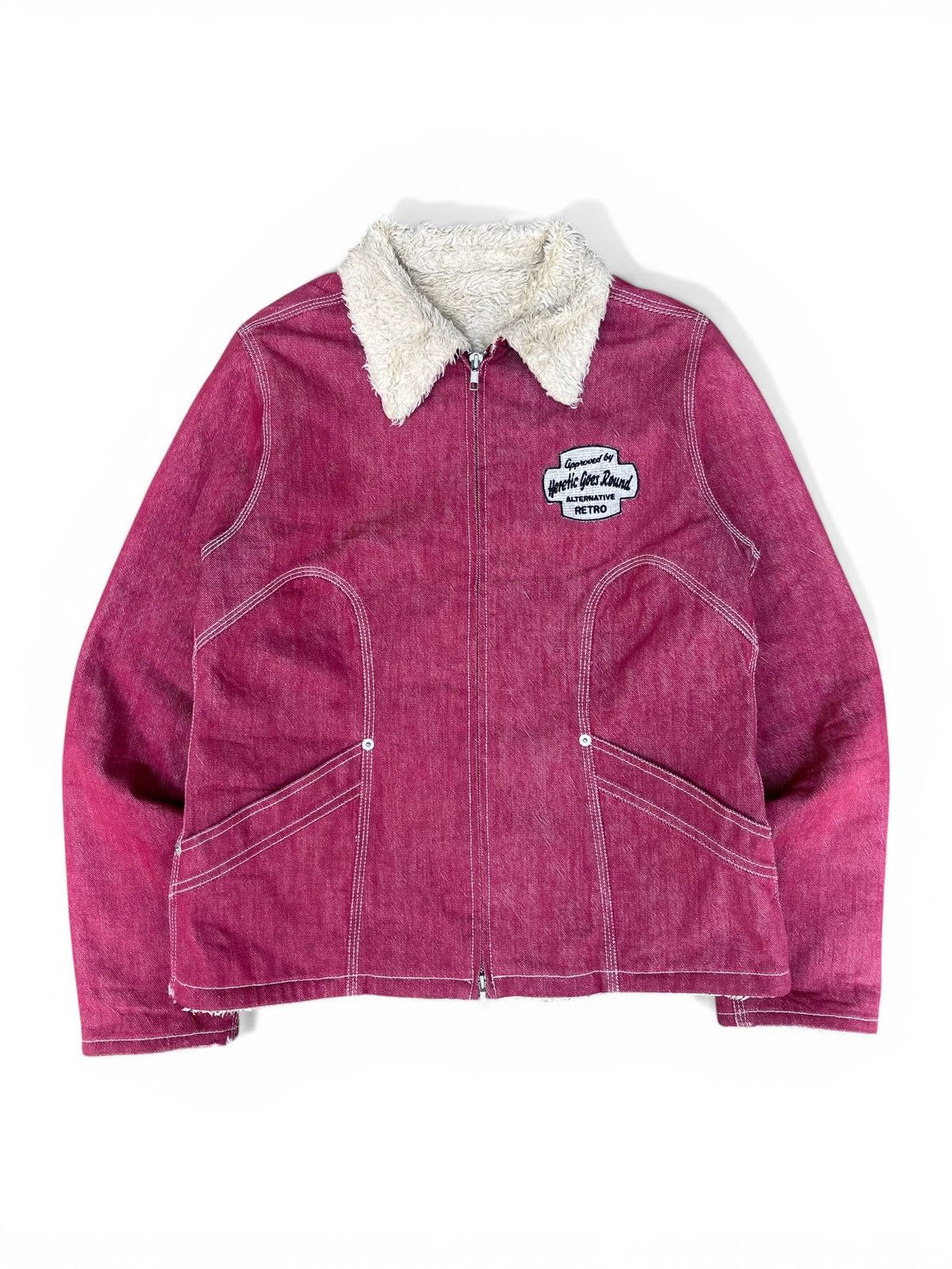 Japanese Brand Alternative Retro Denim Jacket Sherpa Size US M / EU 48-50 / 2 - 1 Thumbnail