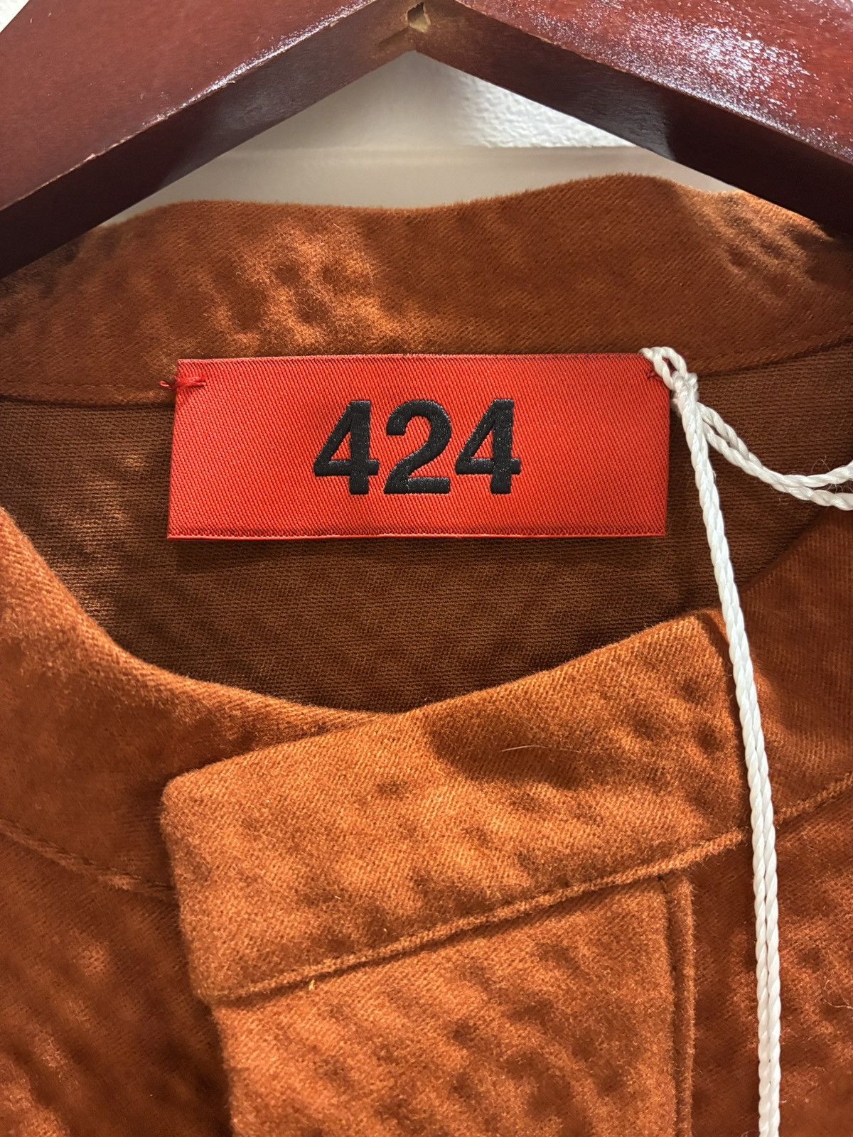 424 424 Orange Button Up Size US L / EU 52-54 / 3 - 4 Thumbnail