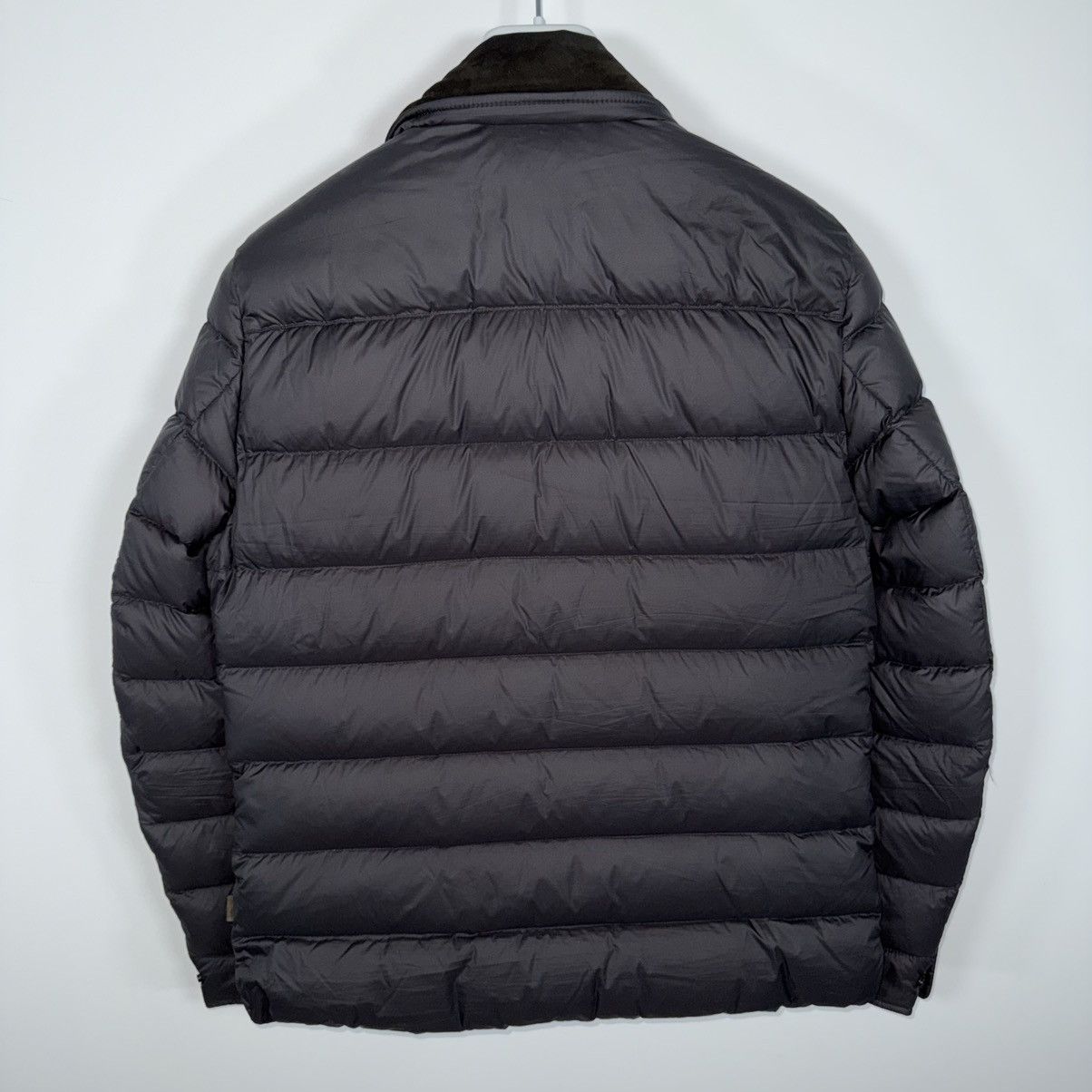 Moncler Moncler Nourry Men’s Suede Down Puffer Jacket Size 2 (S) Size US S / EU 44-46 / 1 - 7 Thumbnail