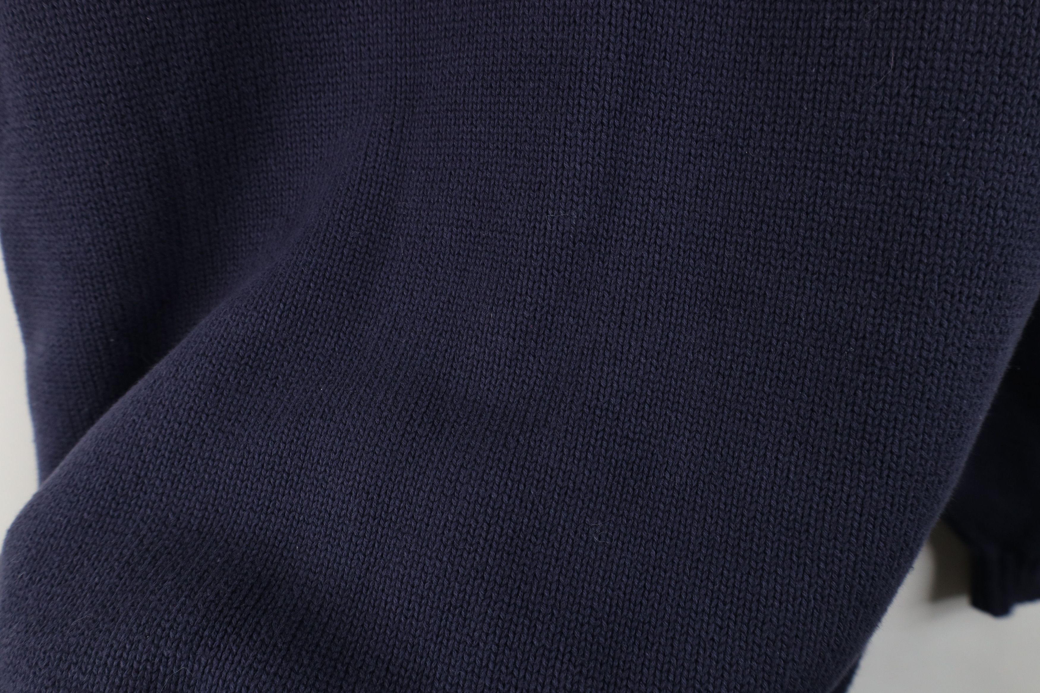 Lands' End Vintage 90s Lands End Faded Cotton Ribbed Knit Sweater Japan Size XL / US 12-14 / IT 48-50 - 4 Thumbnail