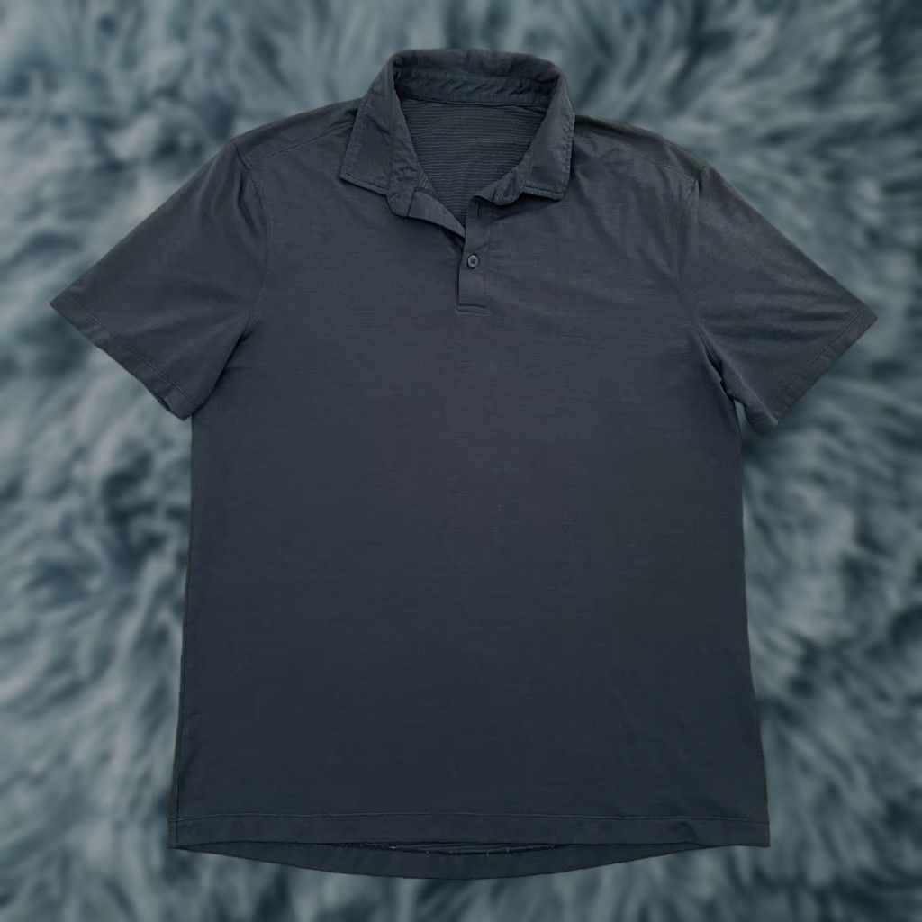 Lululemon Lululemon Shirt Mens Large Blue Tech Polo Short Sleeve Solid Logo Active Breathable Size US L / EU 52-54 / 3 - 1 Thumbnail