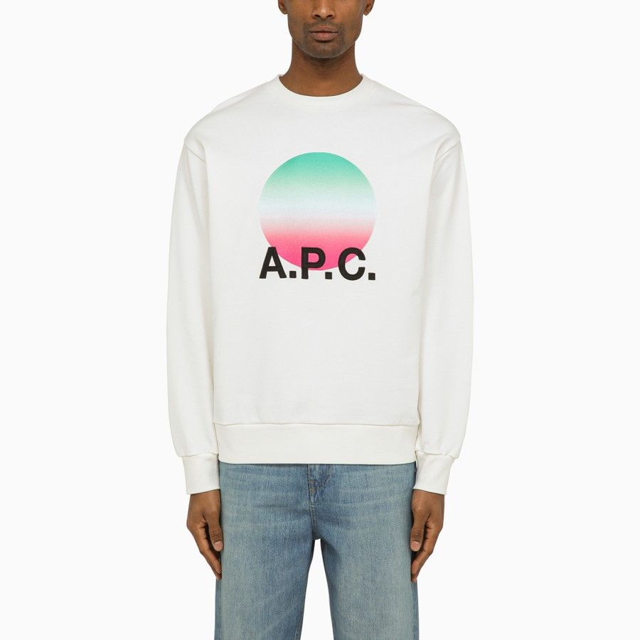image of A P C O1D2Blof0124 Sweatshirt In White, Men's (Size Small)