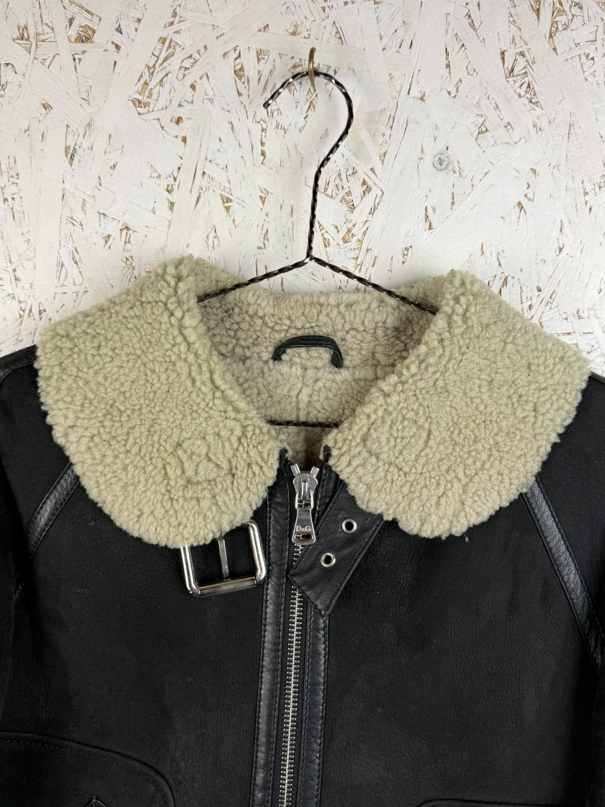 Dolce & Gabbana Dolce & Gabbana Shearling Leather Jacket Black IT 38 Size XS / US 0-2 / IT 36-38 - 2 Thumbnail