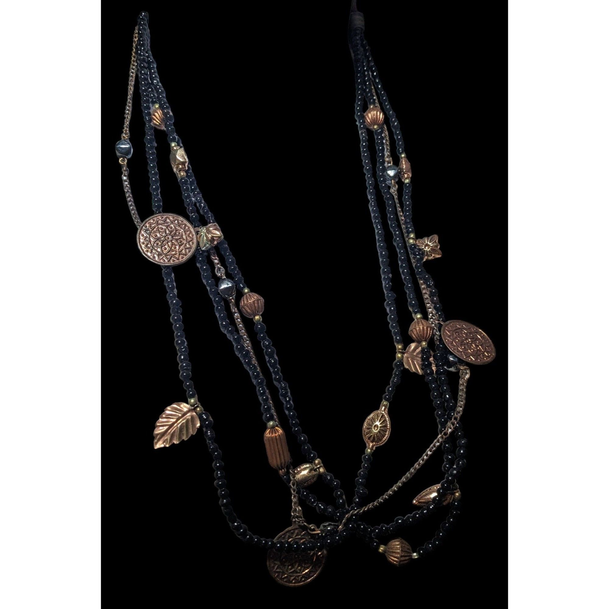 Other Bohemian Indie Multilayer Bead And Charm Necklace Size ONE SIZE - 3 Thumbnail