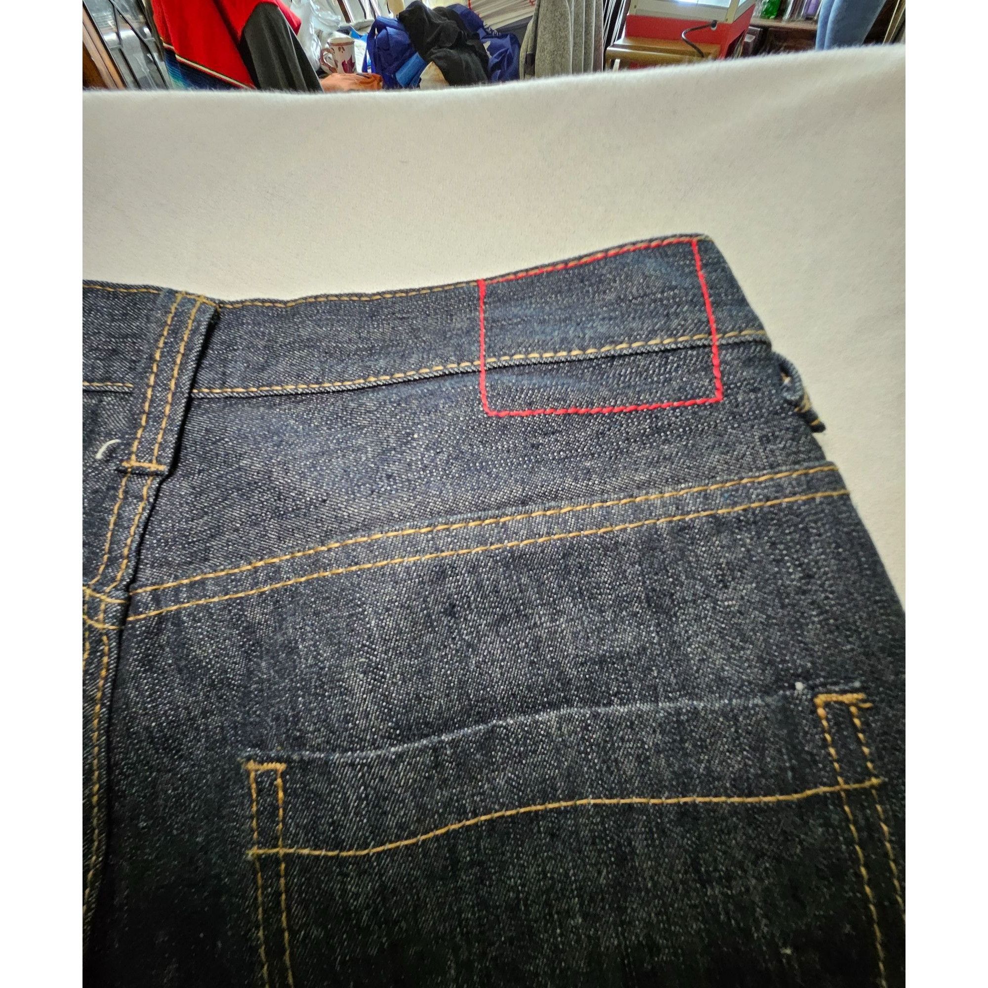 Enyce Enyce Sean Combs Co Mens Navy Red Jeans Y2K 32 x 32 Vintage Size US 32 / EU 48 - 8 Thumbnail