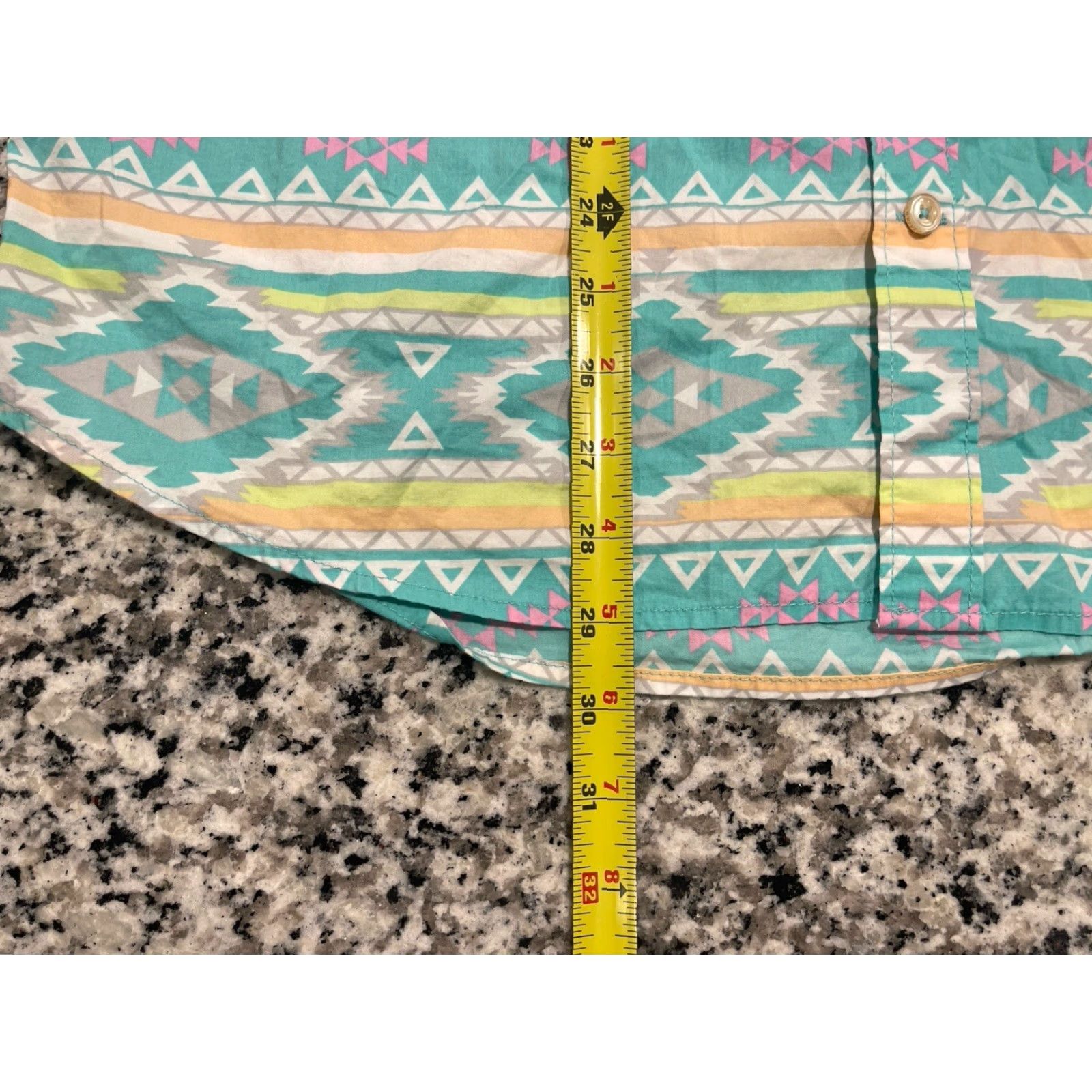 Chubbies Chubbies Shirt Mens L Hawaiian Aztec Stretch Geometric Pattern Button-Up Short Sleeve Collared Pocket Multicolor Seasonal Casual Size US L / EU 52-54 / 3 - 2 Thumbnail