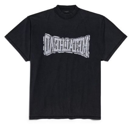 Balenciaga metalhead inside out oversized t-shirt Size US L / EU 52-54 / 3 - 1 Thumbnail