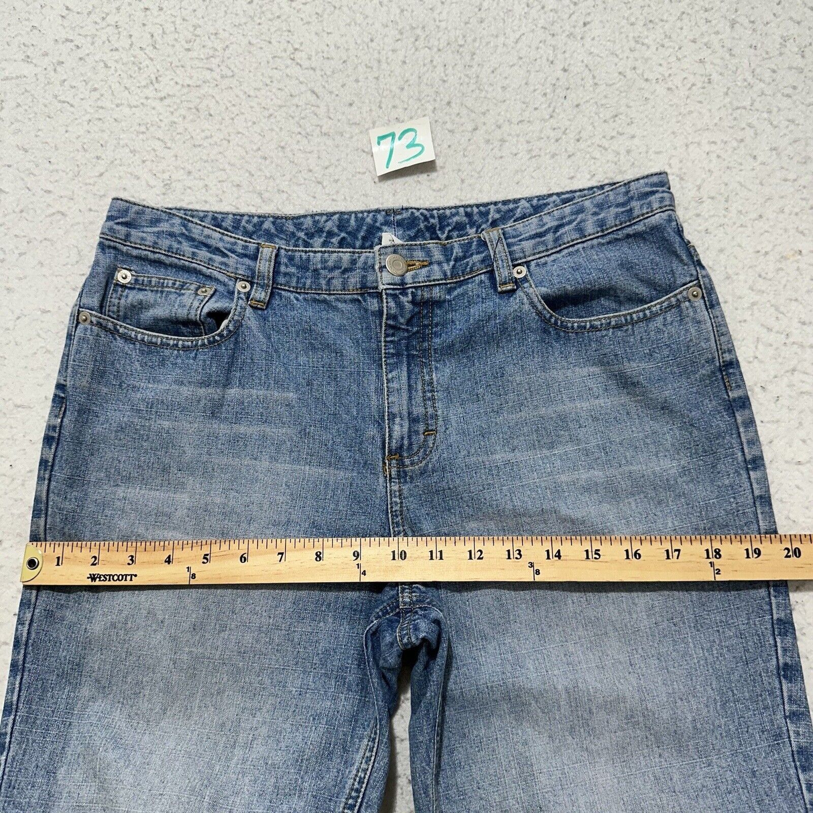 Loft Ann Taylor LOFT 8 Straight Leg Denim Jeans Light Blue 32x26 Size 30" / US 8 / IT 44 - 11 Thumbnail