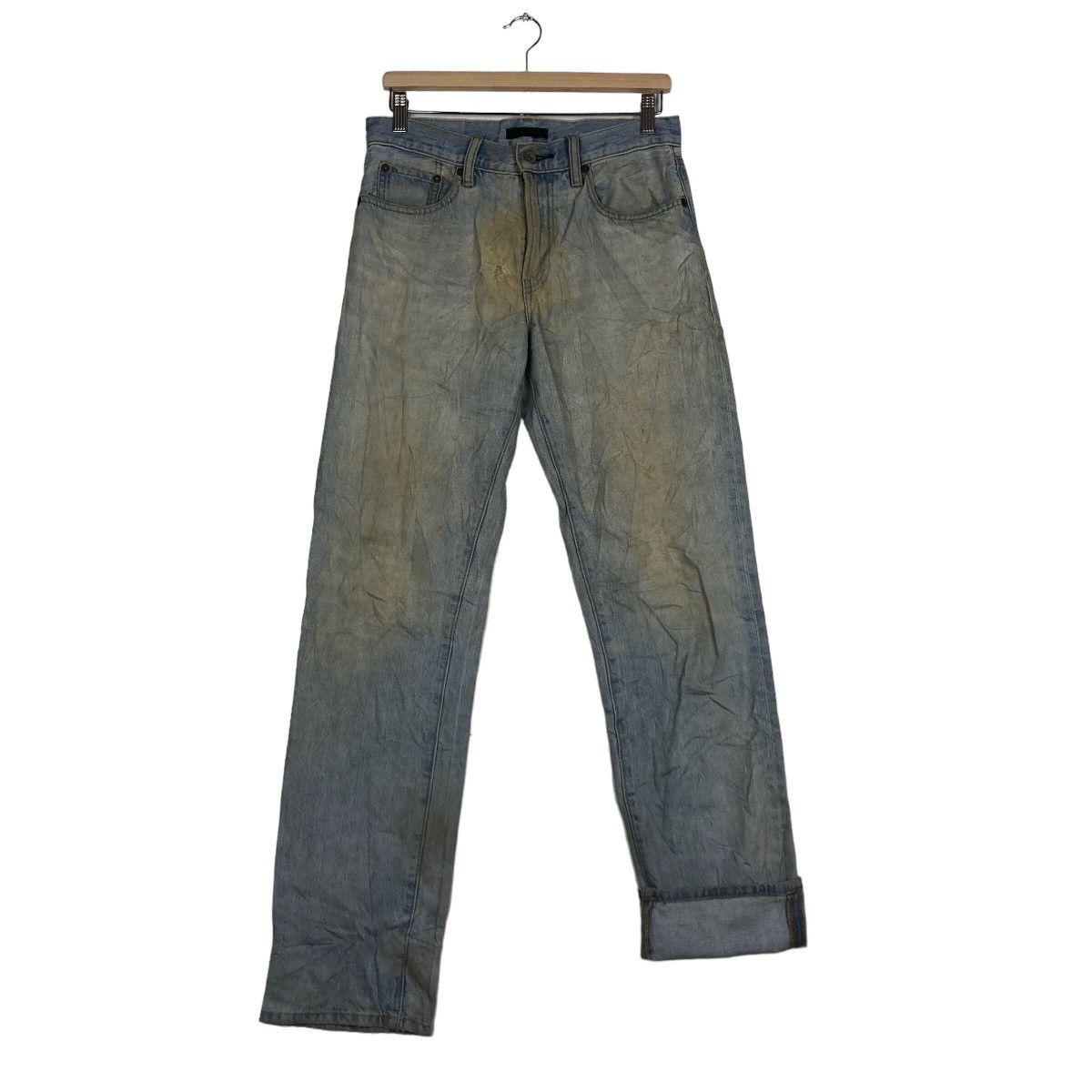 Japanese Brand 🔥VINTAGE DISTRESSED DENIM UNIQLO JEANS JAPAN MADE Size US 30 / EU 46 - 5 Thumbnail