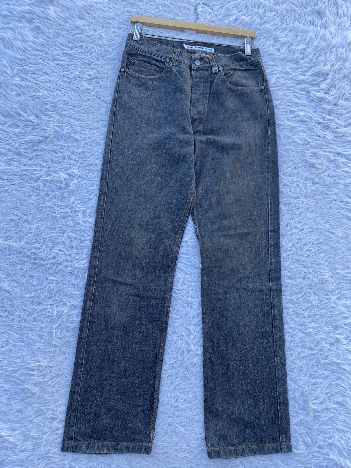 Yves Saint Laurent Rare Vintage Saint Laurent Jeans YSL Denim Made in Portugal Size US 29 - 4 Thumbnail