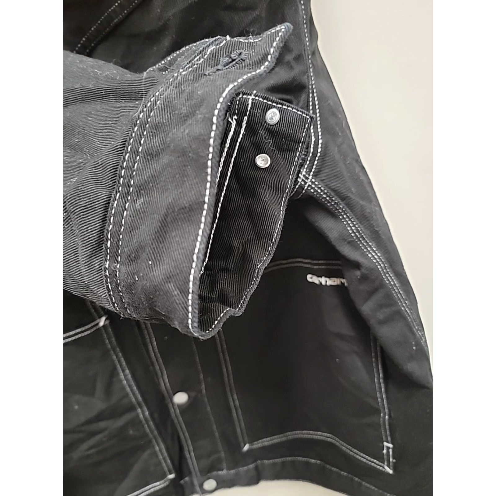 Carhartt Carhartt WORK IN PROGRESS DOUBLE FRONT JACKET Mens 2XL Black Cotton Jacket / Coat Mens Black 2XL Size US XXL / EU 58 / 5 - 5 Thumbnail