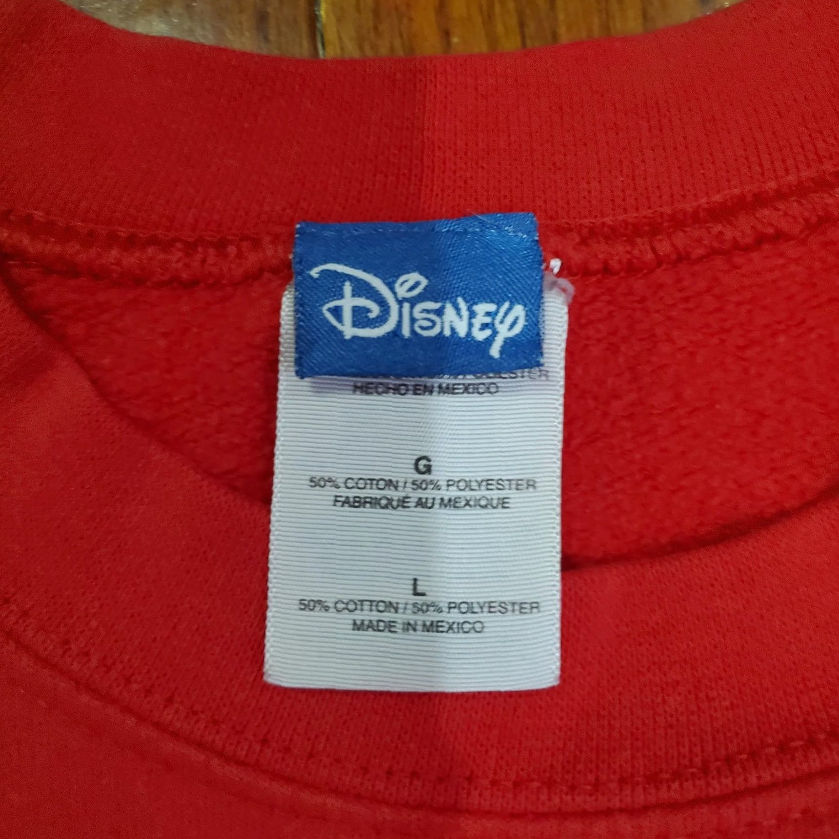 Disney Disney Sweatshirt Mens Large Red Graphic Mickey Minnie Beach Florida Cartoon Size US L / EU 52-54 / 3 - 6 Thumbnail
