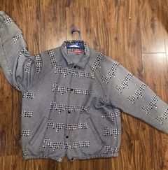 Supreme ***VERY RARE*** SUPREME HOUNDSTOOTH LOGO SNAP FRONT JACKET