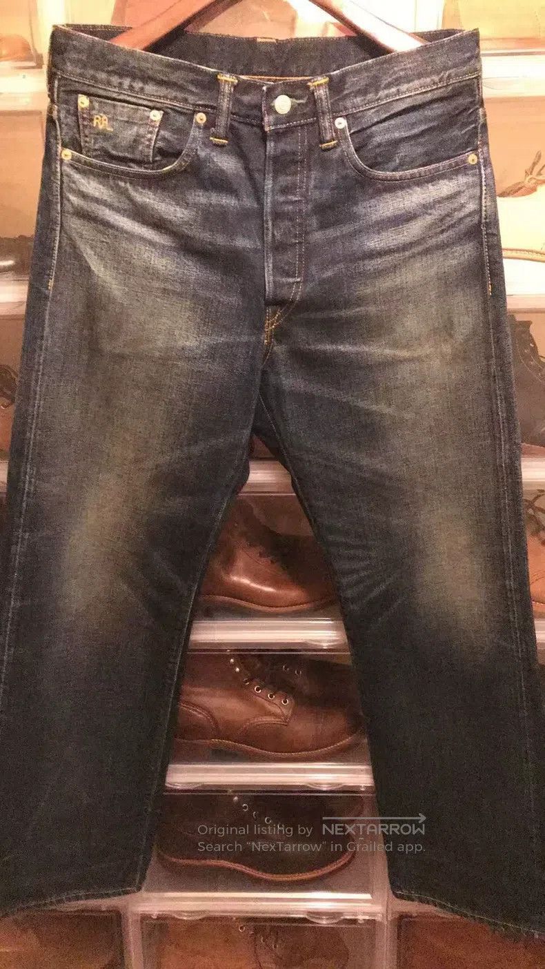 RRL Ralph Lauren Yellow mud five pocket pants