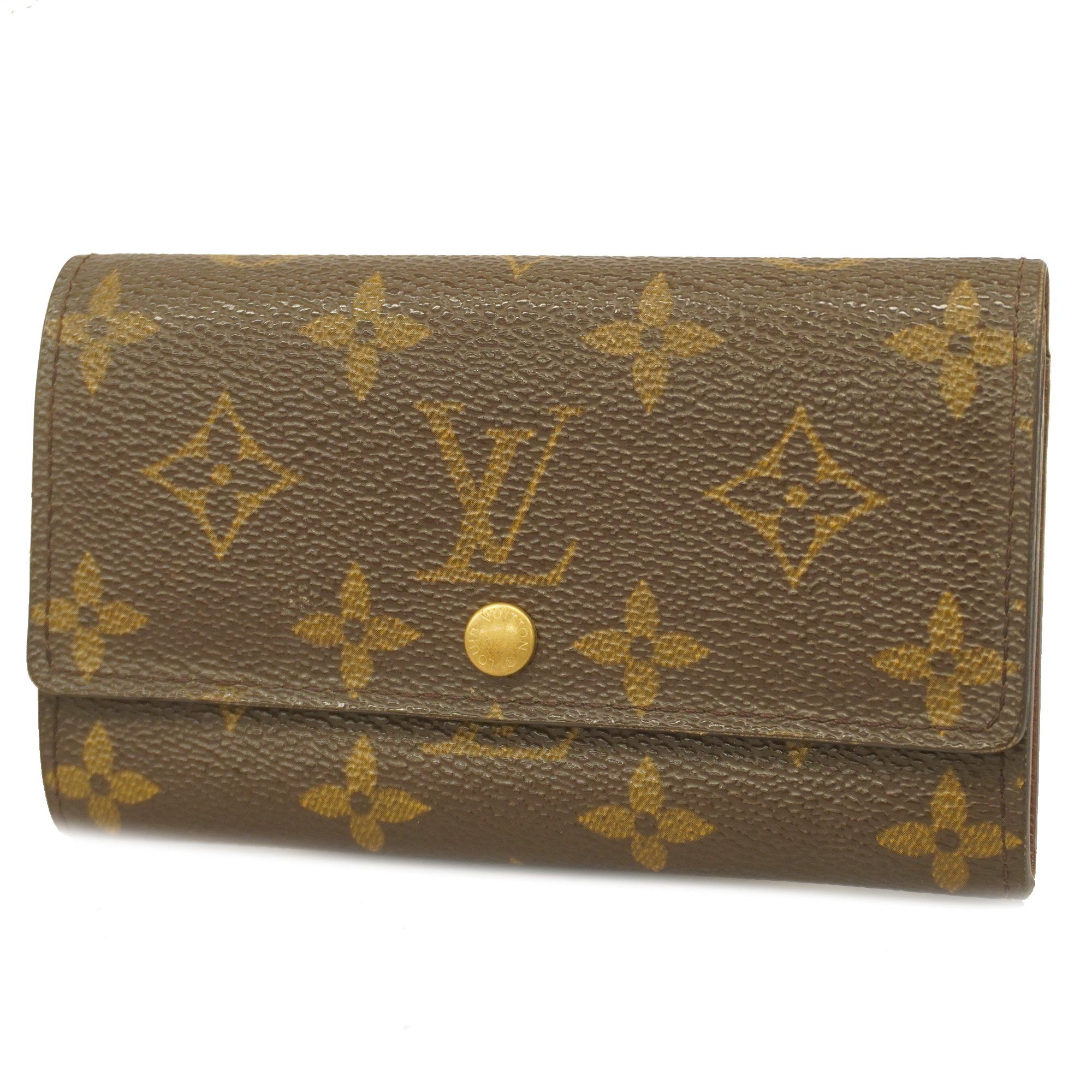 Louis Vuitton Monogram Portomonegip M61735 Men,Women,Unisex Wallet