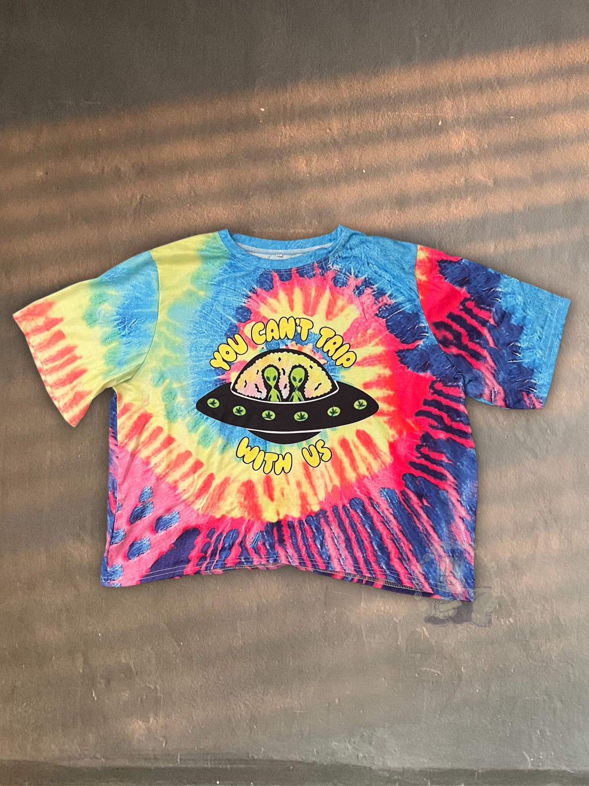 Japanese Brand You Can’t Trip With Us Alien tie-dye crop tee Size ONE SIZE - 7 Thumbnail