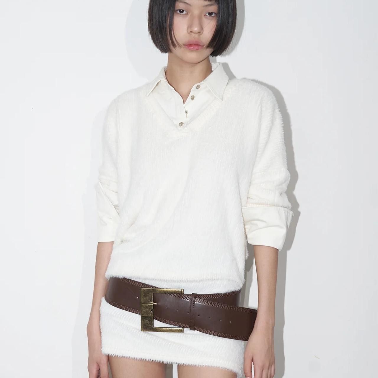 Japanese Brand Y2K Chunky Oversized Buckle Boho Belt OS Size ONE SIZE - 4 Thumbnail