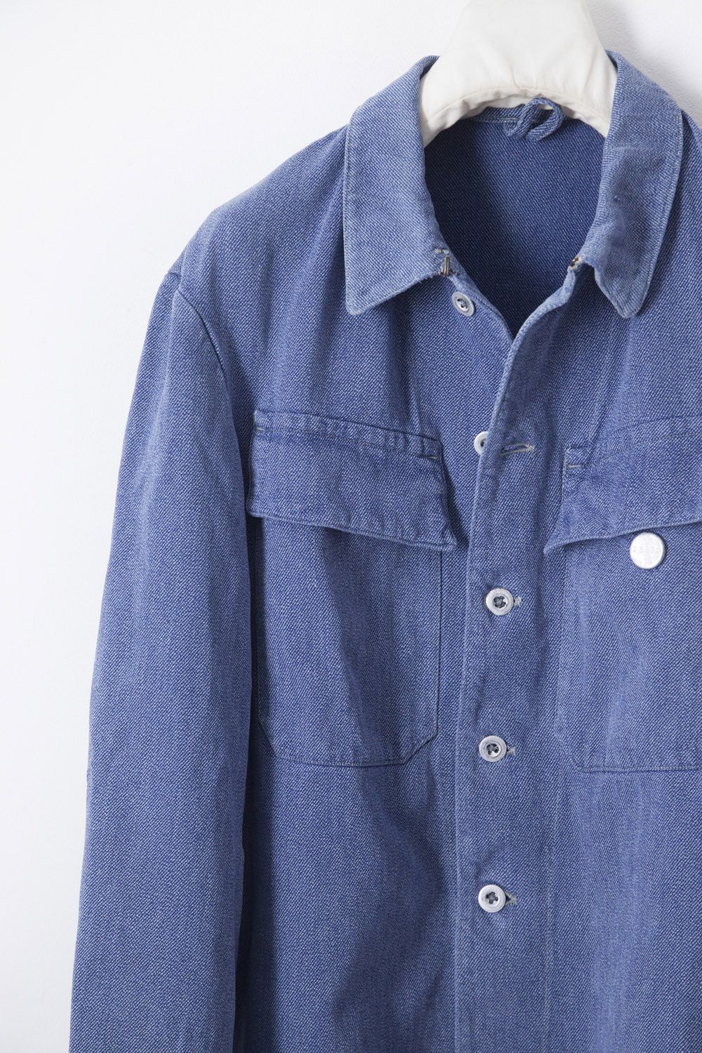 Vintage Vintage 1950's swiss army denim chore jacket Size US M / EU 48-50 / 2 - 2 Thumbnail