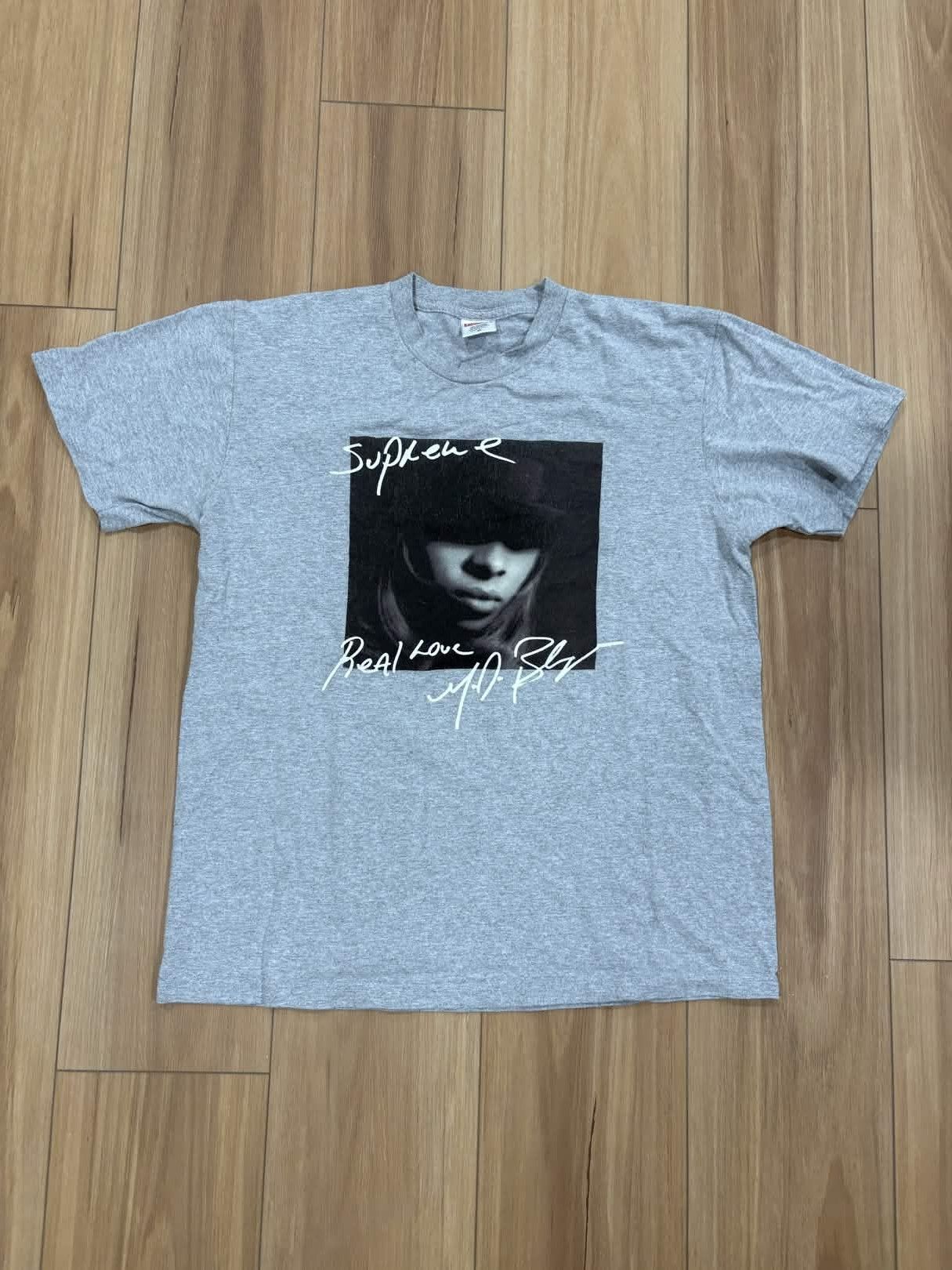 Supreme Supreme Mary J. Blige Tee 'Heather Grey' FW19 Size US M / EU 48-50 / 2 - 2 Thumbnail