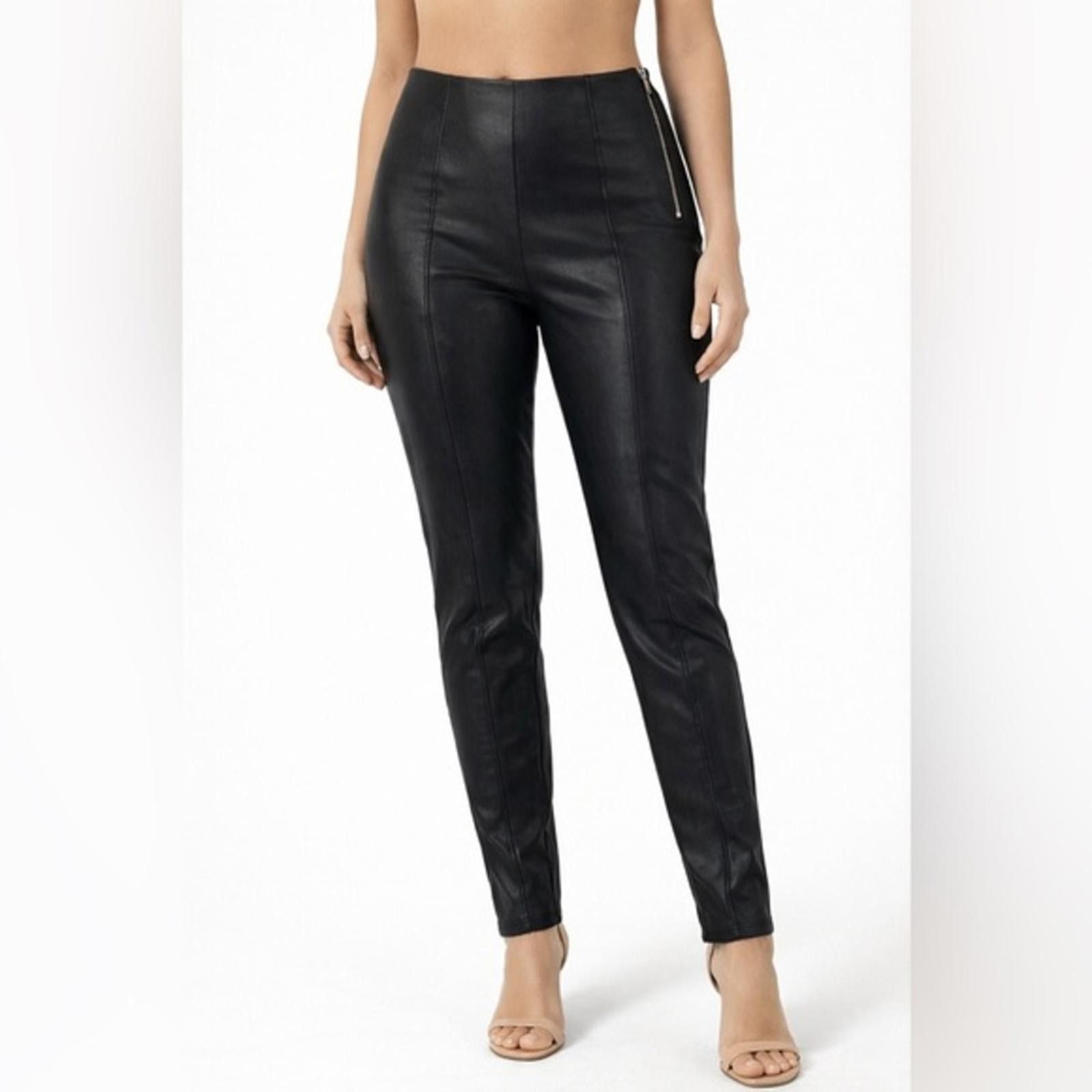 New Look New Look Curves sz 14 Black faux leather Cozy Lined Size 36" / US 14 / IT 50 - 1 Thumbnail