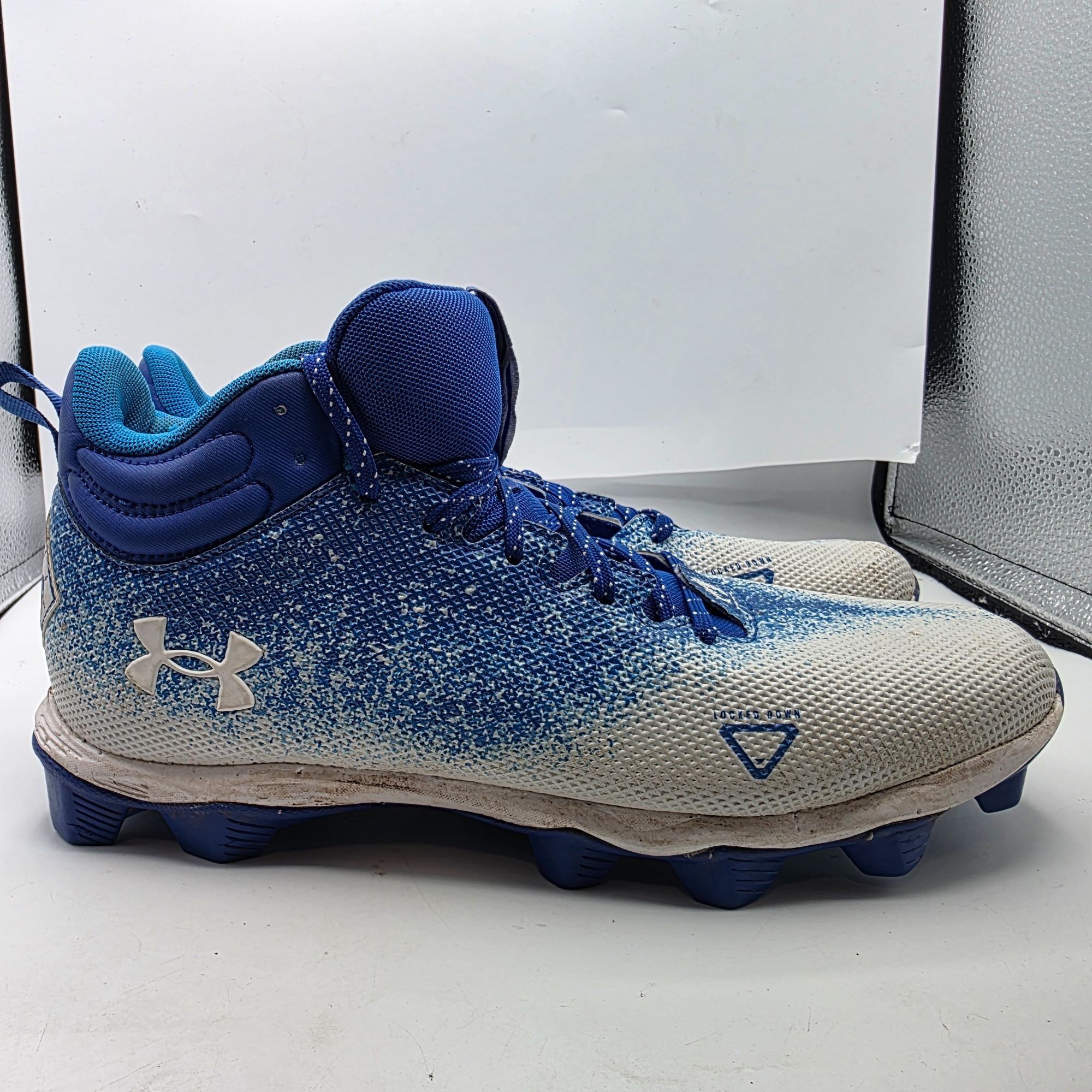 Under Armour Under Armour Spotlight Franchise 2.0 Mens Size 10.5 Blue Whi Size US 10.5 / EU 43-44 - 12 Thumbnail