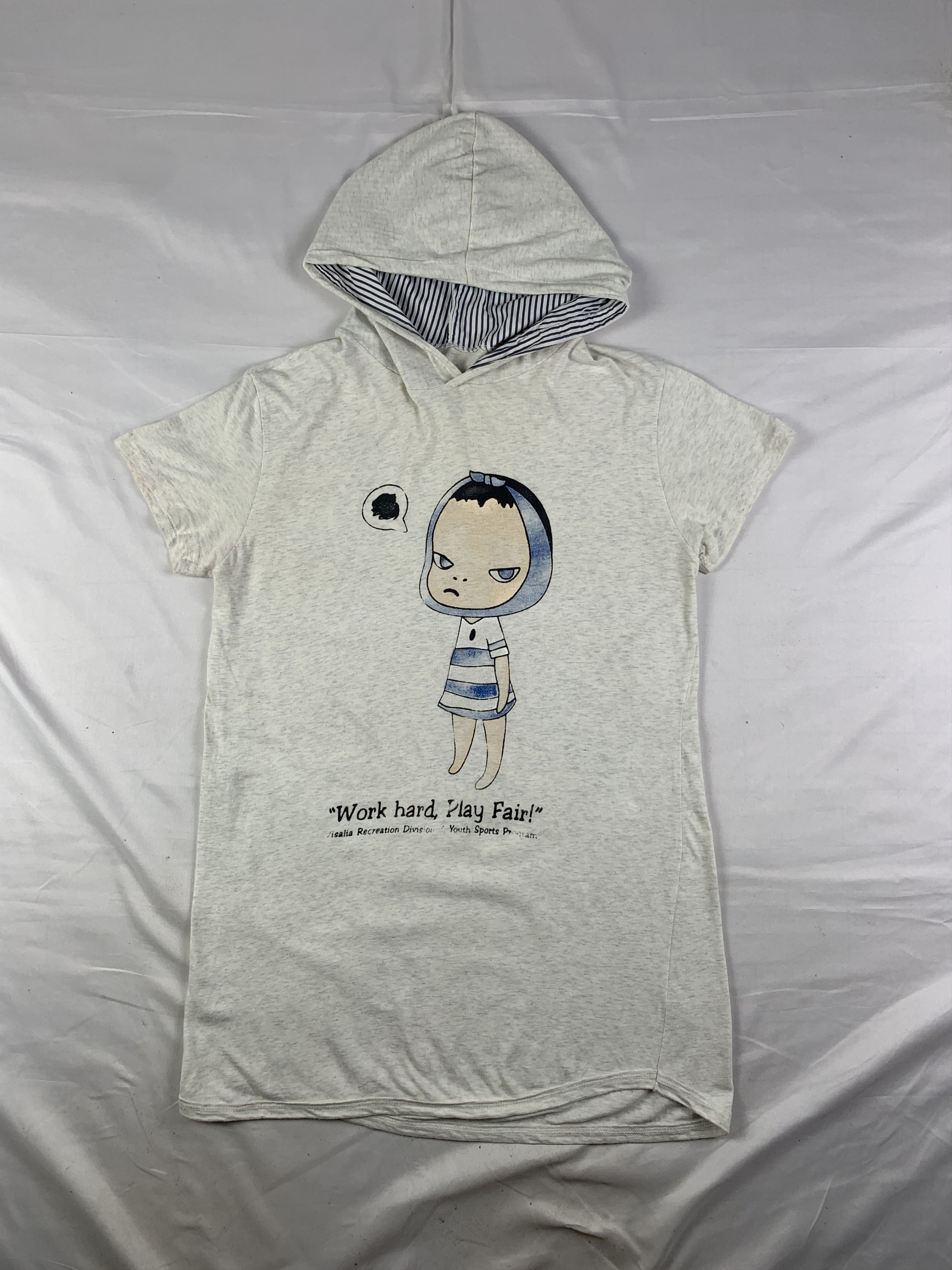 Japanese Brand Yoshimoto Nara Art Off White Hooded Tee (M) Size M / US 6-8 / IT 42-44 - 1 Thumbnail