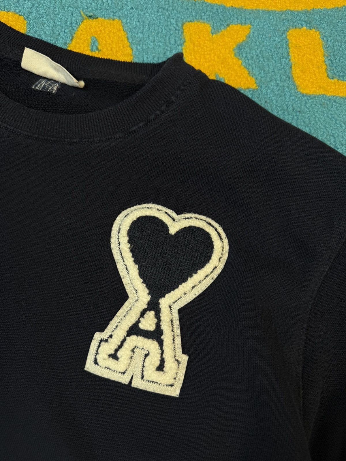 AMI AMI Logo Navy Blue Sweatshirt Size US L / EU 52-54 / 3 - 4 Thumbnail