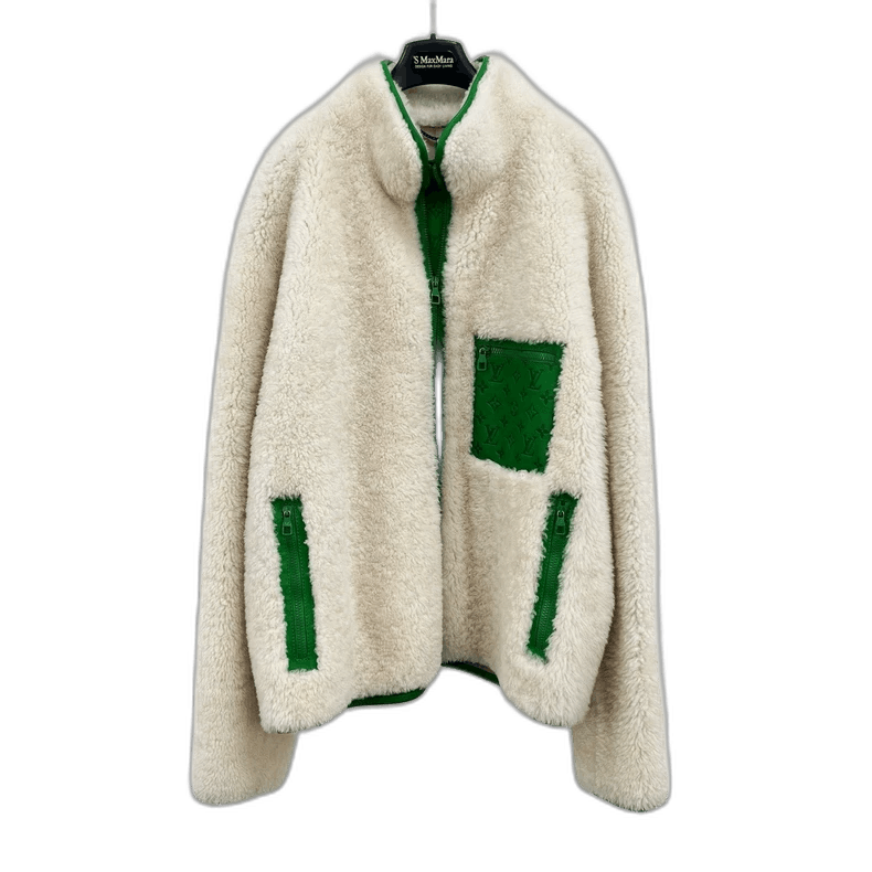 Louis Vuitton Louis Vuitton Louis Vuitton Faux Fur Jacket in Green-2506 Size XL / US 12-14 / IT 48-50 - 1 Thumbnail