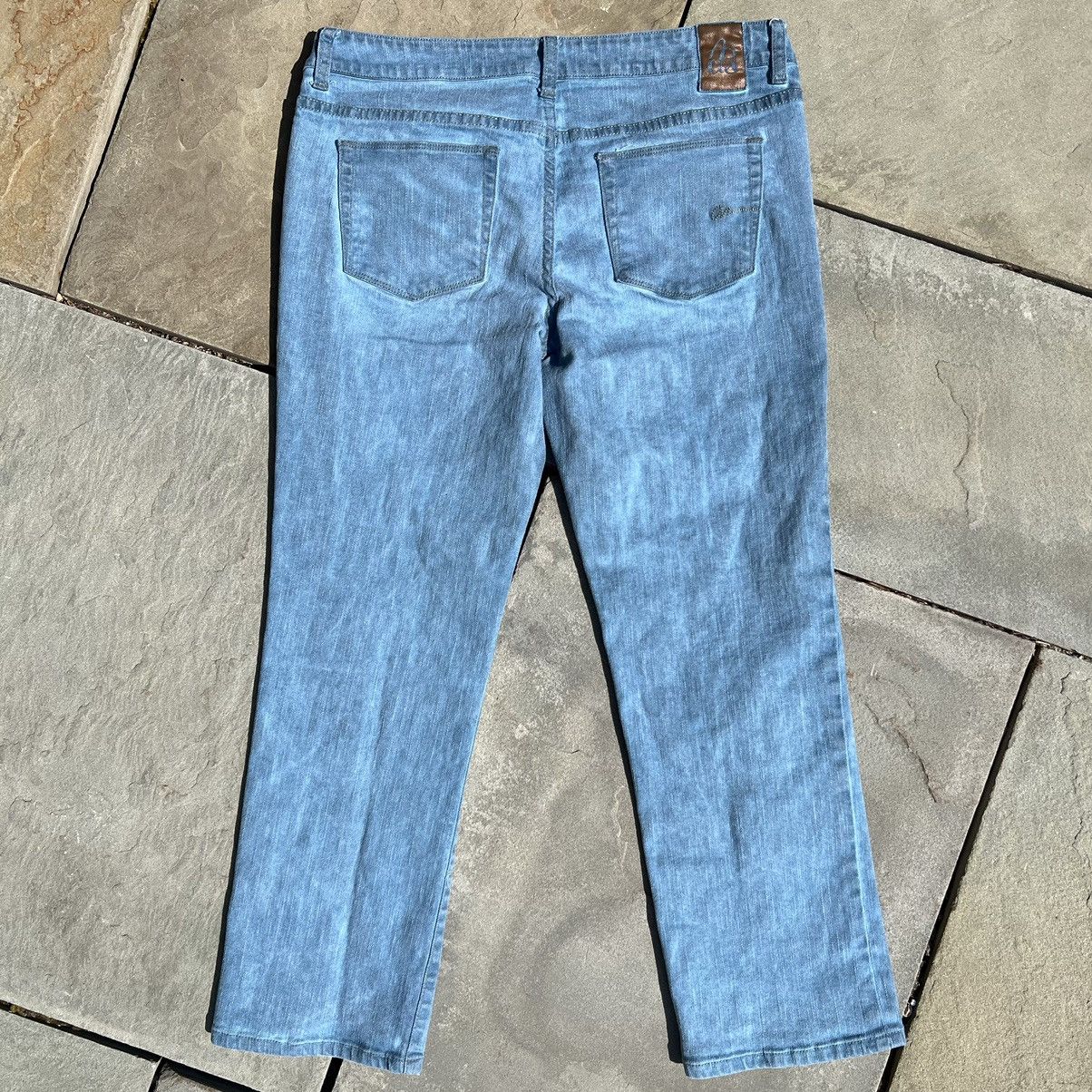 American Rag Overdyed Washed Blue Straight Leg Jeans Size 32" / US 10 / IT 46 - 2 Thumbnail