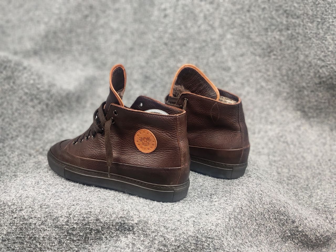 Other Benci Brothers scrambler Fur brown leather boots Sneakers Size US 8 / IT 38 - 11 Thumbnail