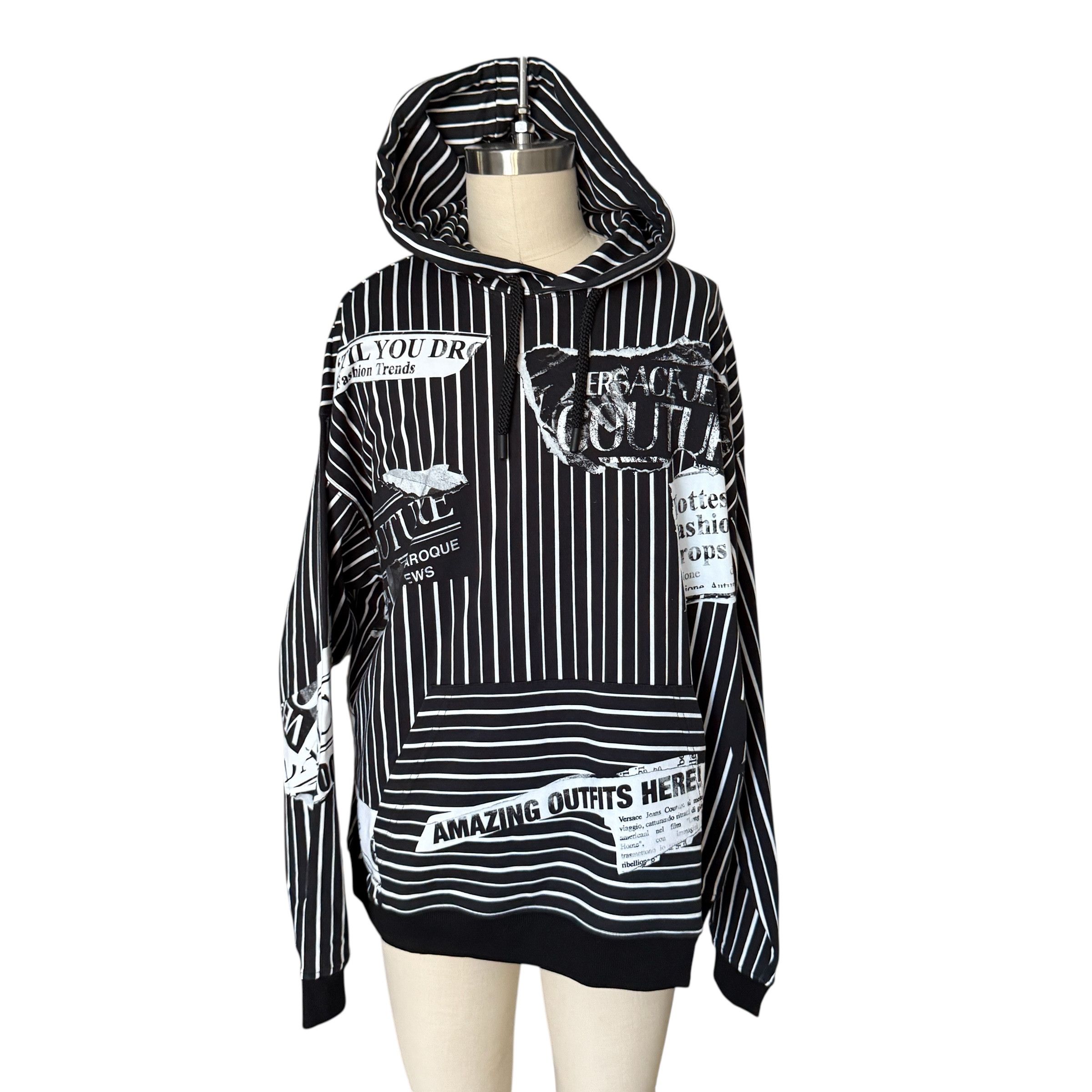 Versace Jeans Couture Magazine Sweatshirt Hoodie, Large