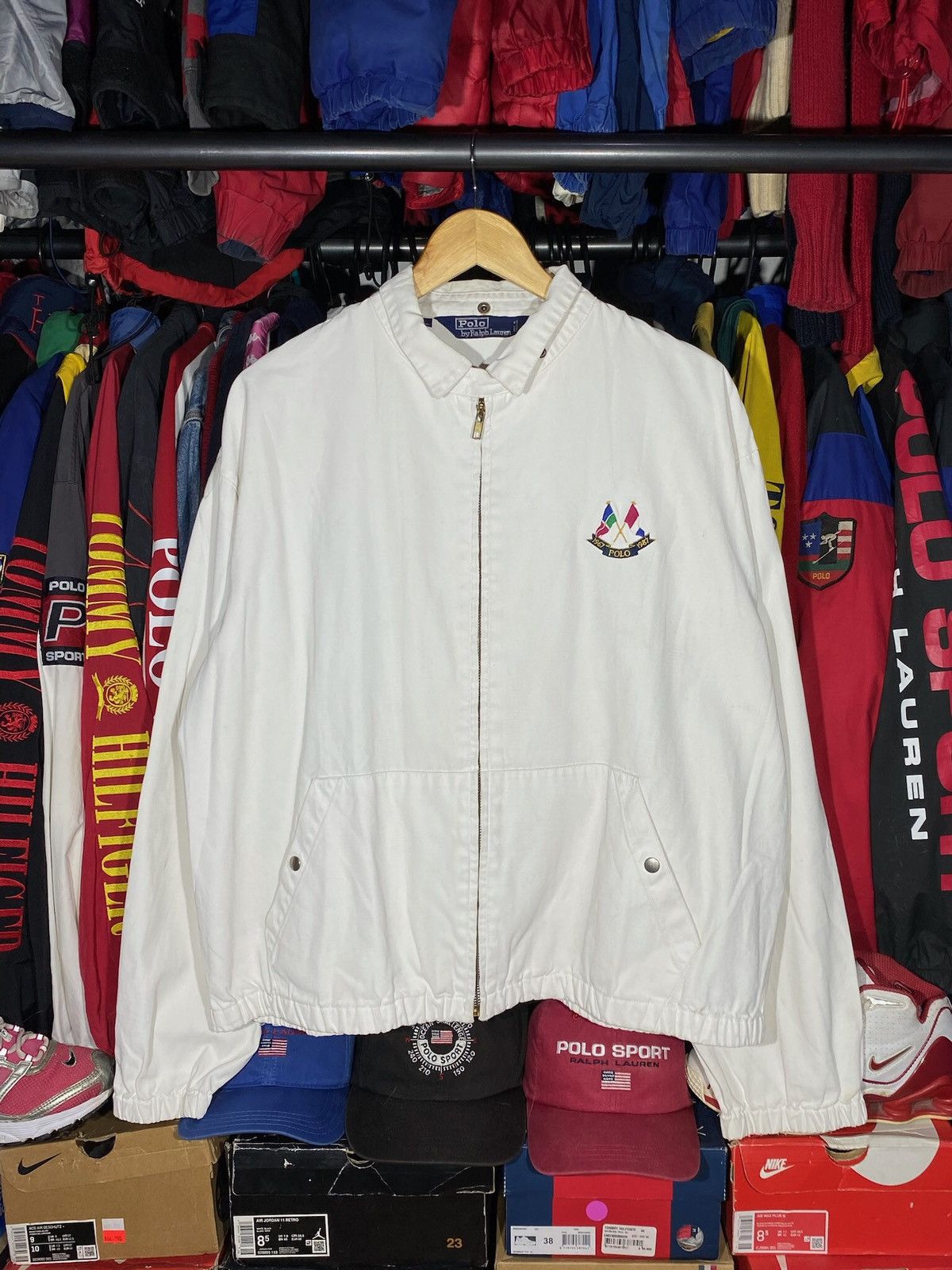 Polo Ralph Lauren × Vintage Jacket Polo Cross Flag OG Vintage Size US L / EU 52-54 / 3 - 1 Thumbnail