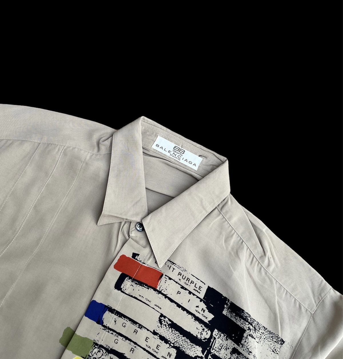 Balenciaga Vintage Rare Balenciaga Paris Sports Button Ups Silk Shirt Size US M / EU 48-50 / 2 - 5 Thumbnail