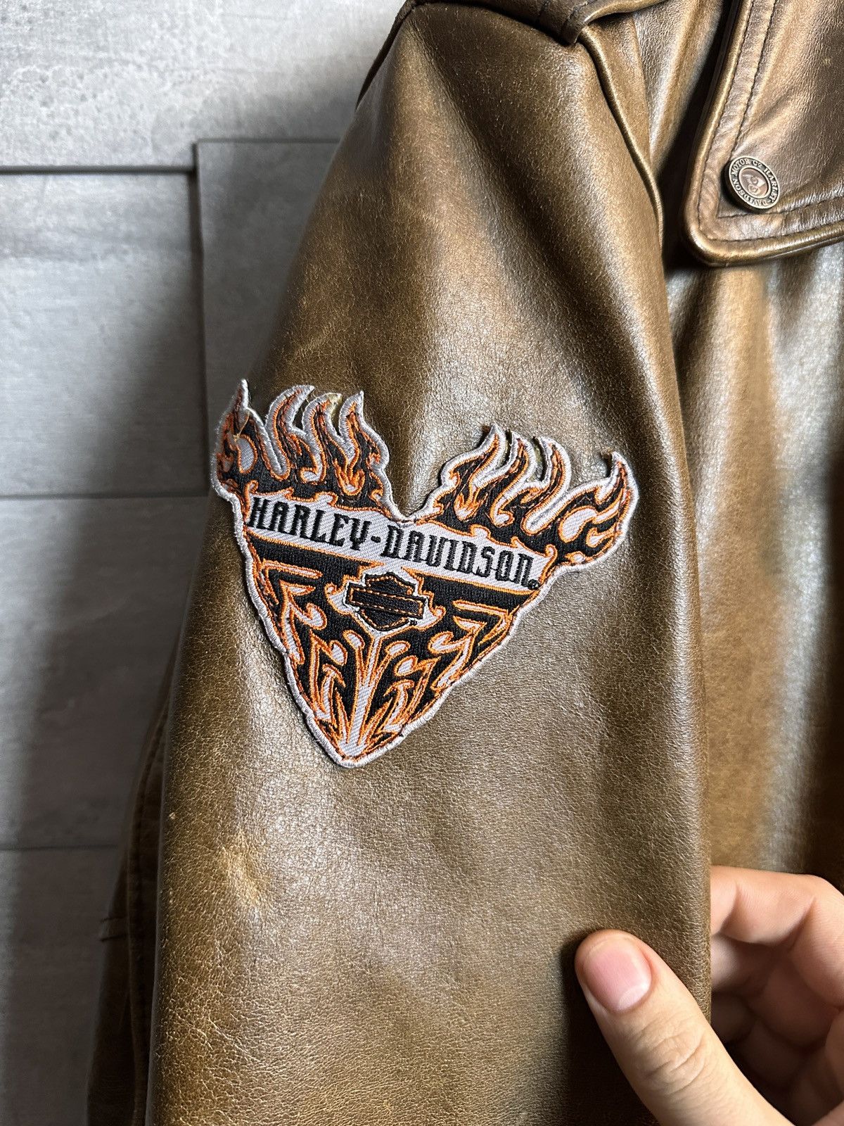 Harley Davidson Vintage Harley Davidson Biker Leather Jacket Size US M / EU 48-50 / 2 - 4 Thumbnail
