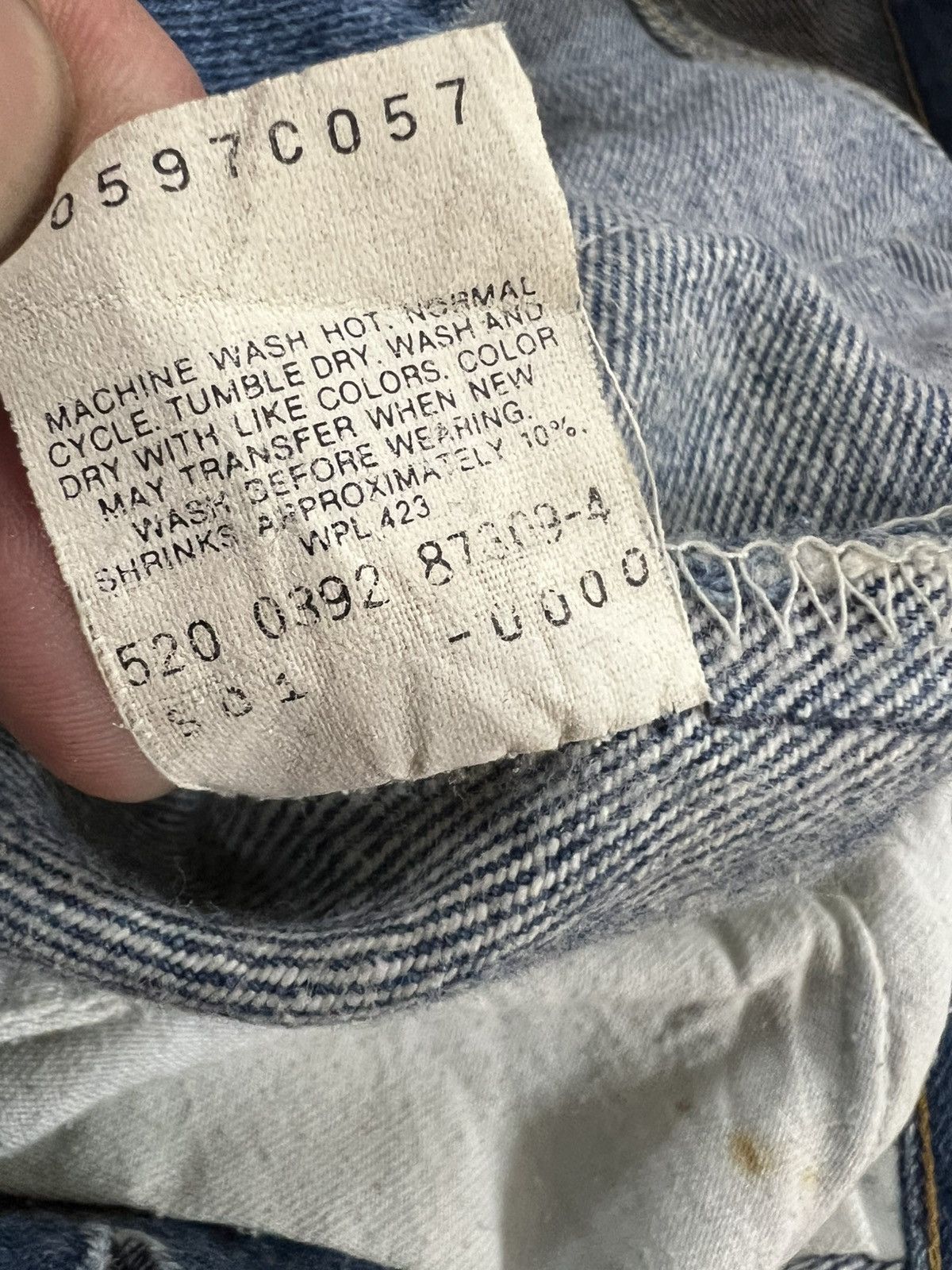 Levi's Vintage 90’s Levis 501XX Small e Non Selvedge Denim Jeans Size US 29 - 10 Thumbnail